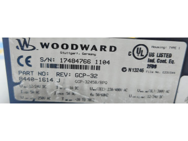 WOODWARD GENSET CONTROL PACKAGE GCP-30 PART NO : 8440-1614 J S/N 17484766 1104