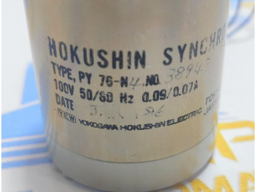 YOKOGAWA HOKUSHIN SYNCHRO MOTOR TYPE : PY- 76- N4  100 V 50/60 Hz 