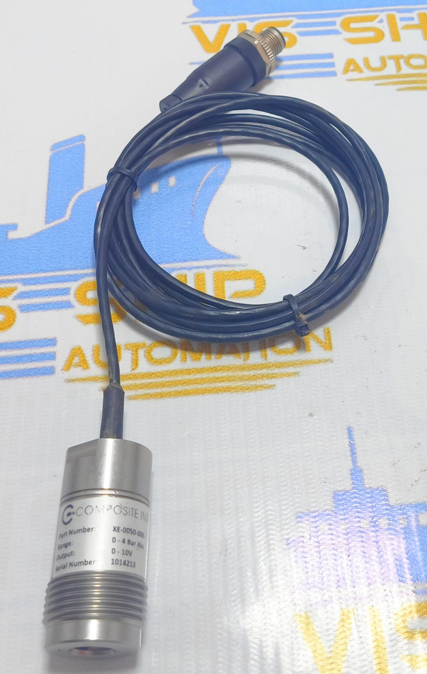 COMPOSITE INTEGRATION  SENSOR PART NUMBER XE - 0050 - 006 RANGE : 0 - 4 BAR ABS 0-10V Sr.No. 1014213
