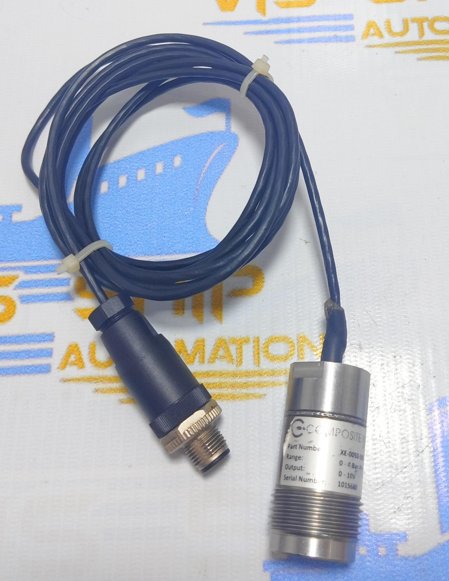 COMPOSITE INTEGRATION  SENSOR PART NUMBER XE - 0050 - 006 RANGE : 0 - 4 BAR ABS 0-10V Sr.No. 1015680