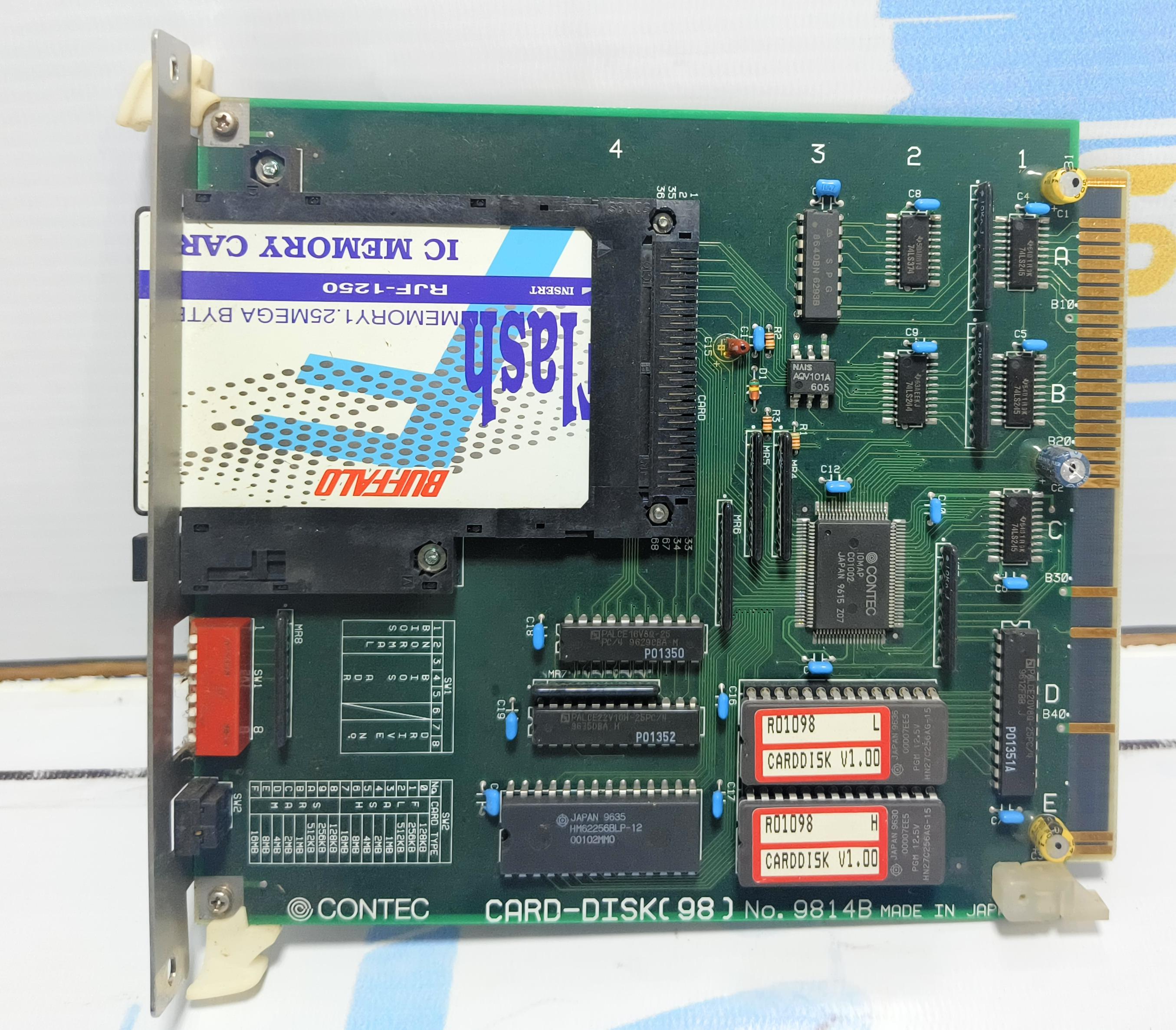 CONTEC  CARD-DISK(98)  PCB BOARD  No.: 9814B 