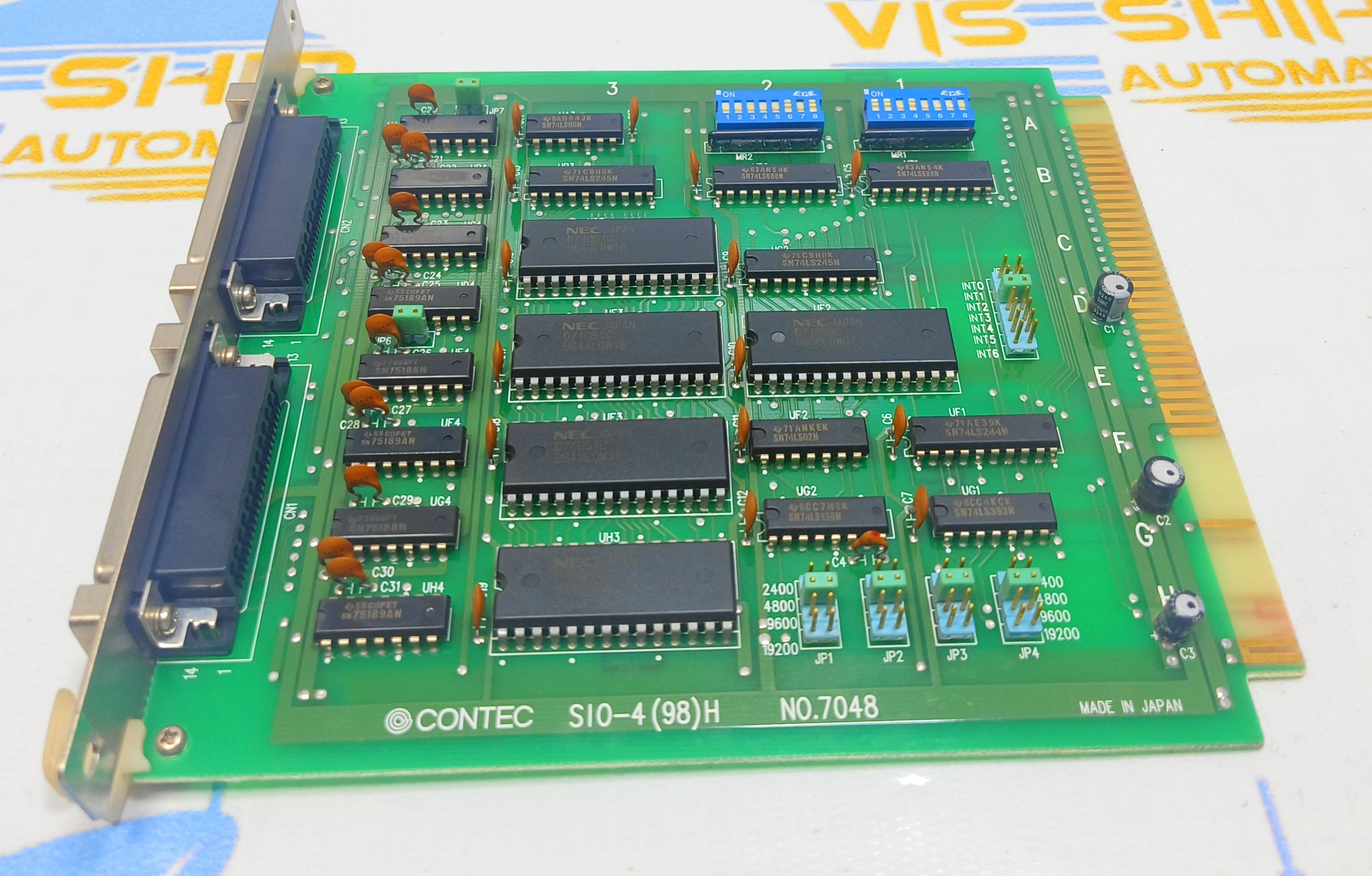 CONTEC SI0 - 4 ( 98 ) H No 7048 PCB CARD XBRWE27001797 MADE IN JAPAN 