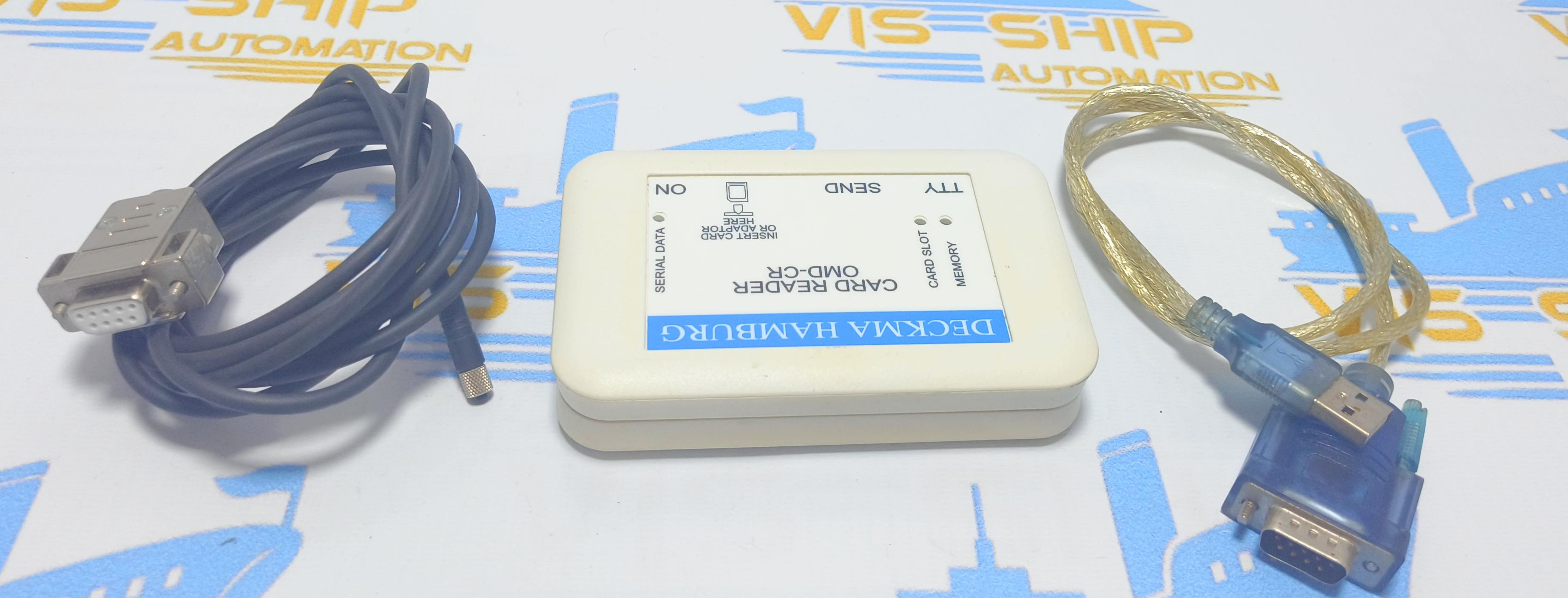 DECKMA HAMBURG TYPE OMD-CR CARD READER OIL IN WATER MONITORING DEVICE SER NO: 2001620 WITH CABLE CODE 