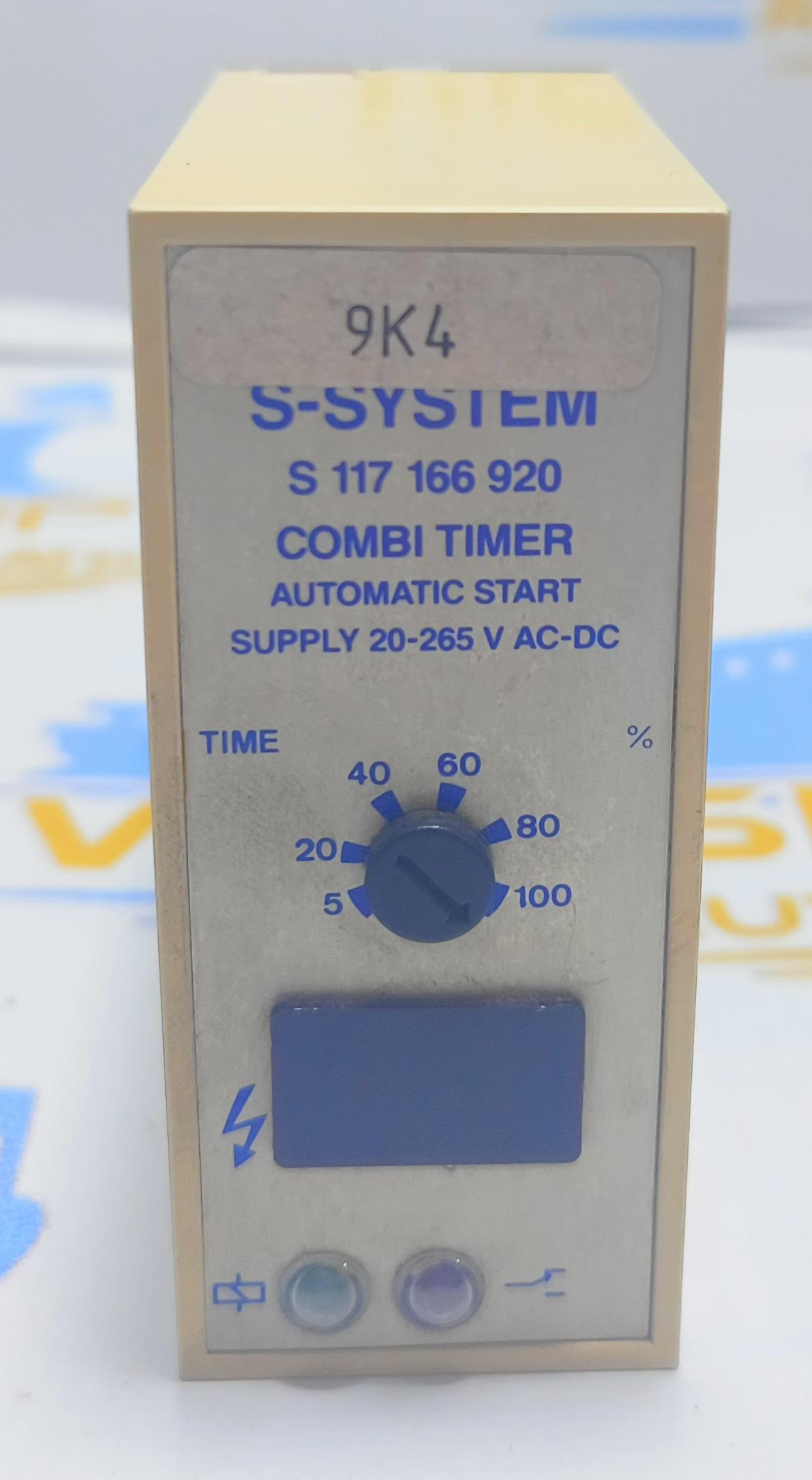 ELECTROMATIC S - SYSTEM S 117 166 920 COMBI TIMER AUTOMATICE START 20-265V AC-DC 9K4