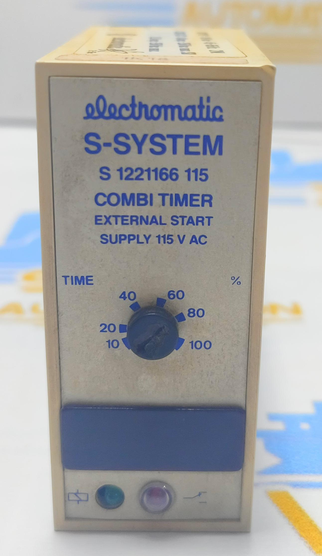 ELECTROMATIC S - SYSTEM S 1221166 115 COMBI TIMER EXTERNAL START 115 V AC . 1K18