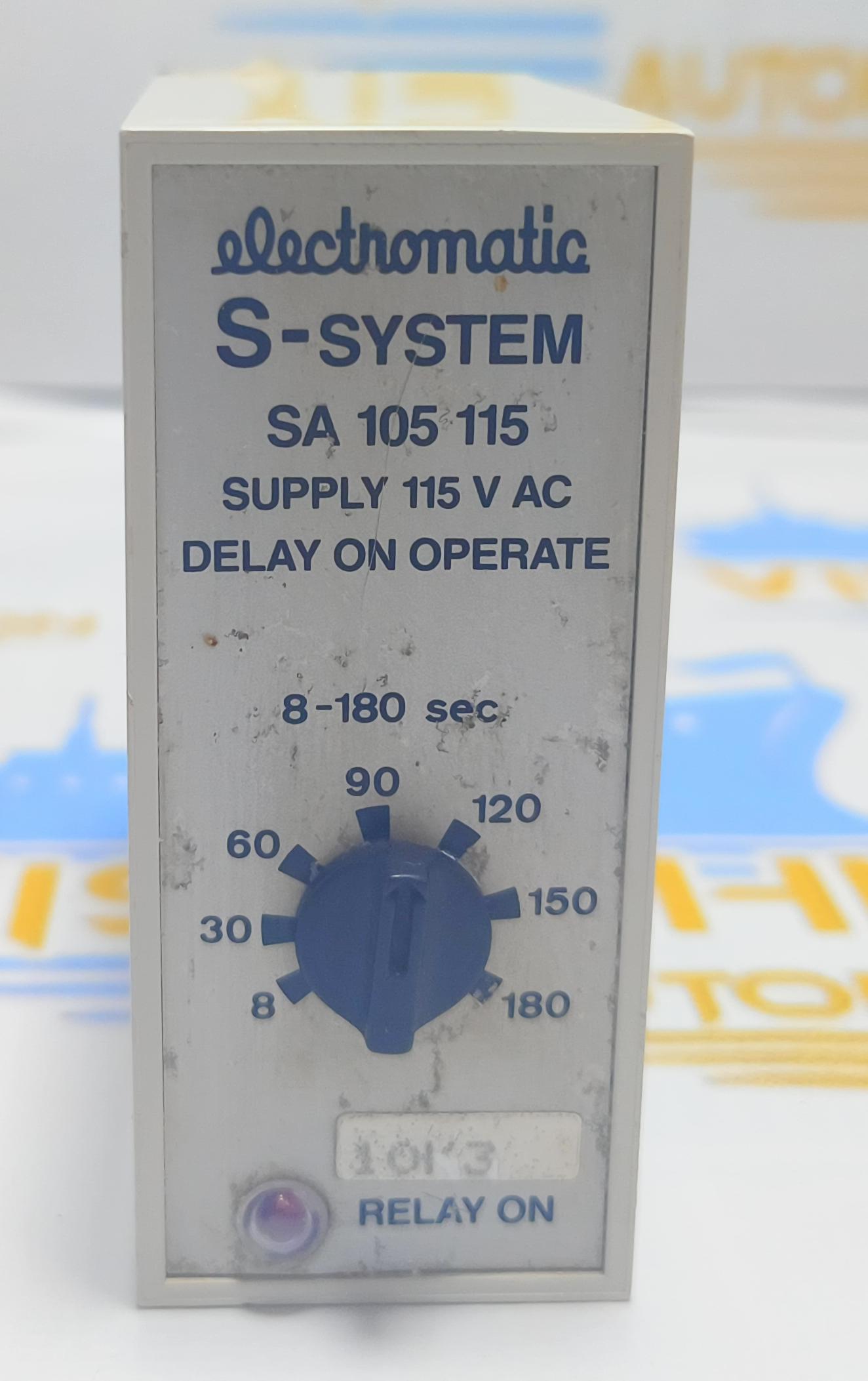 ELECTROMATIC S - SYSTEM  SA105 115 Delay On Operate 115VAC 0-180 sec. 10K3