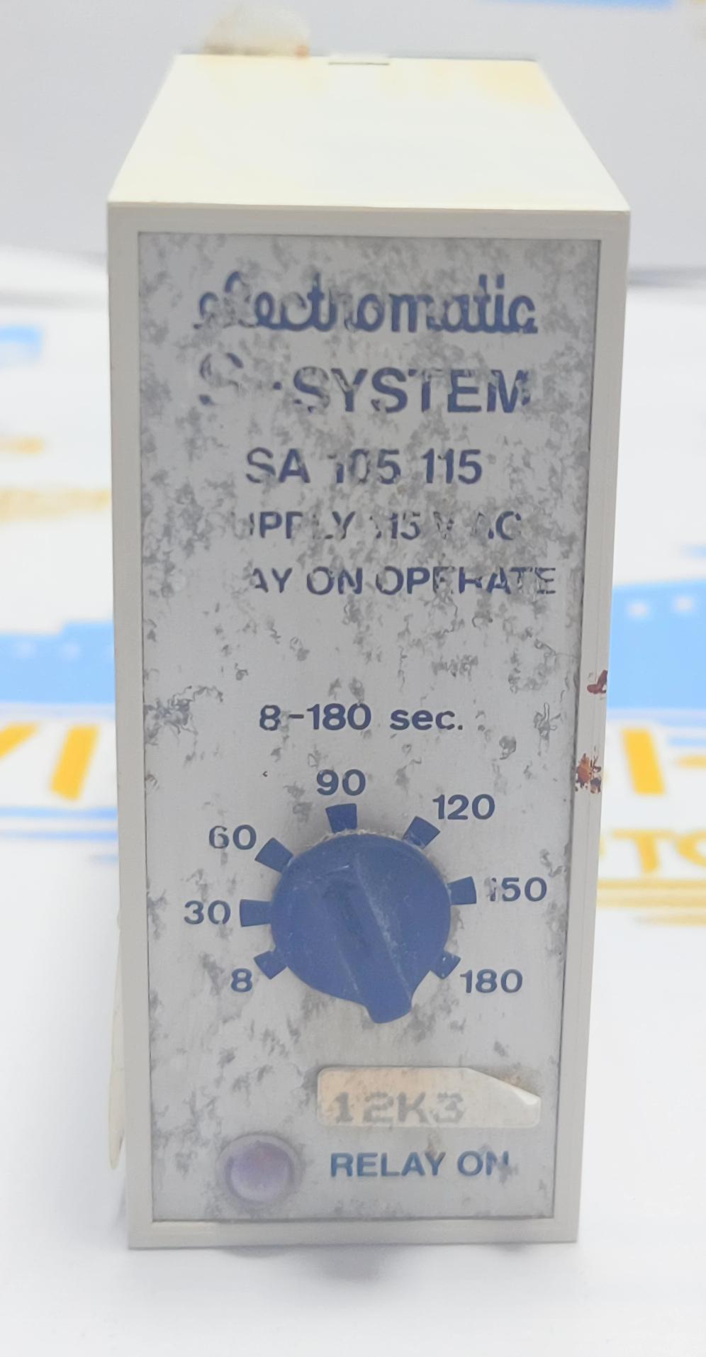ELECTROMATIC S - SYSTEM  SA105 115 Delay On Operate 115VAC 0-180 sec. 12K3