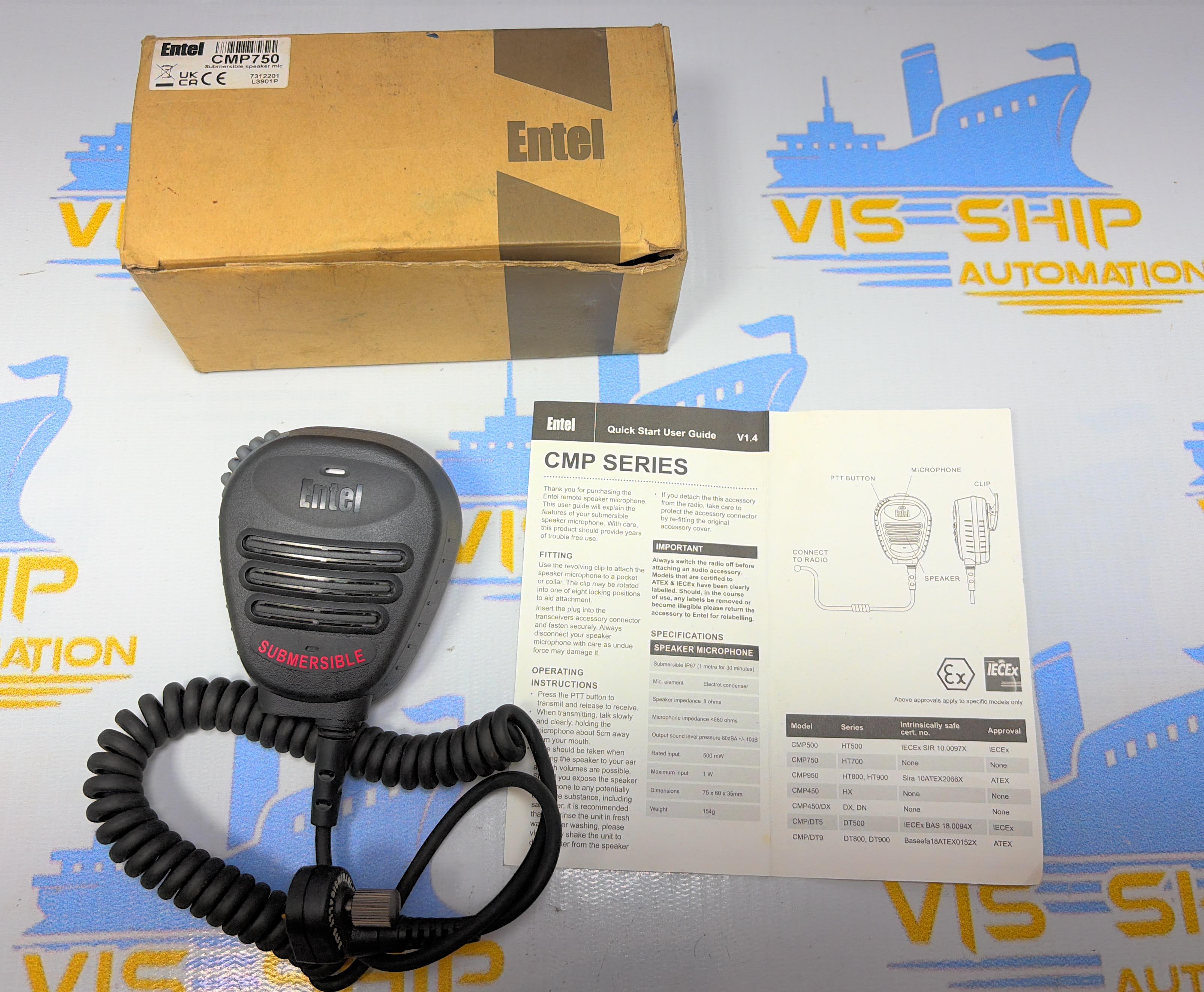 ENTEL CMP 750 SUBMERSIBLE SPEAKER MIC 