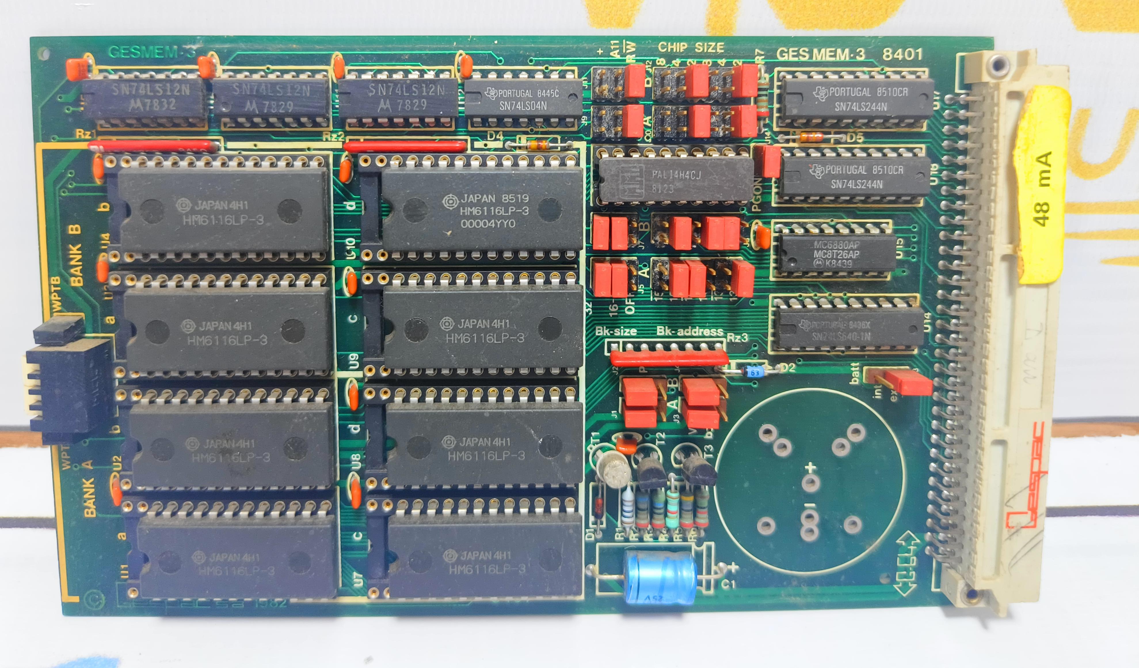 GESMEM-3 8401 PCB CARD FOR CMR 708 S/N: 3107