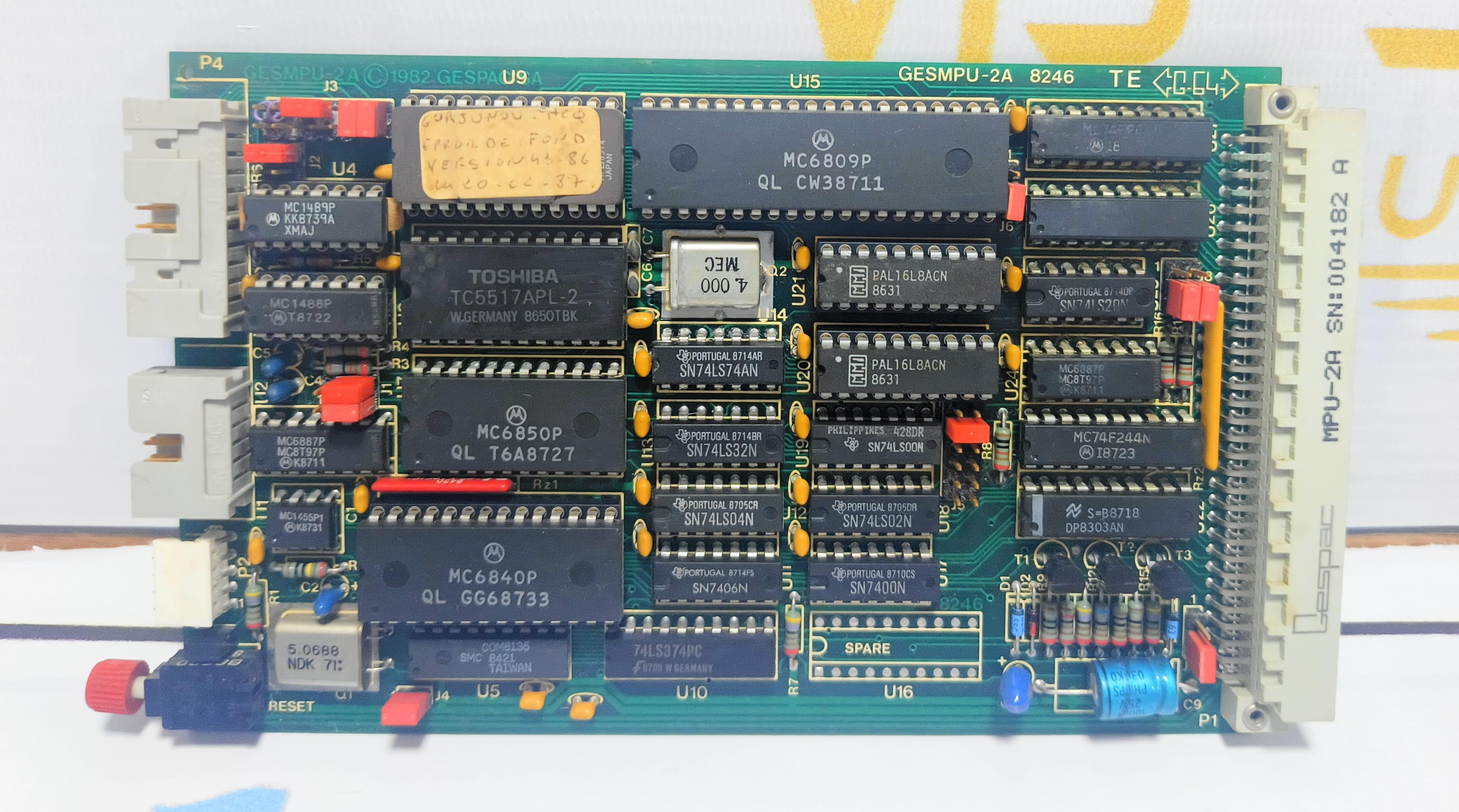 GESMPU -2A 8246 PCB CARD FOR CMR 708 S/N: 004182A