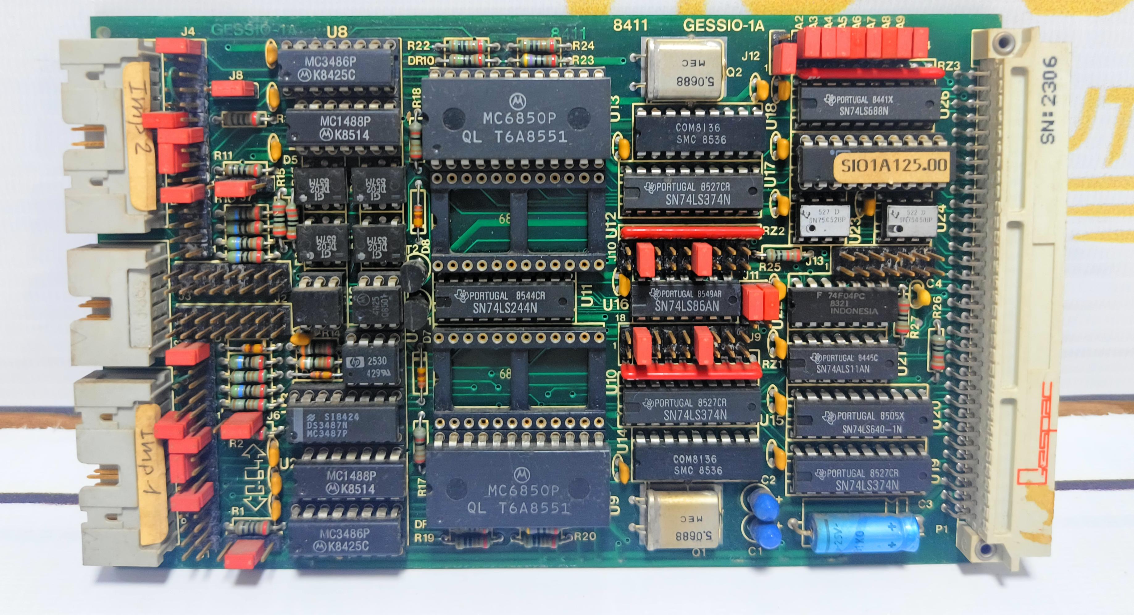GESSIO-1A 8411 PCB CARD FOR CMR 708 S/N: 2306