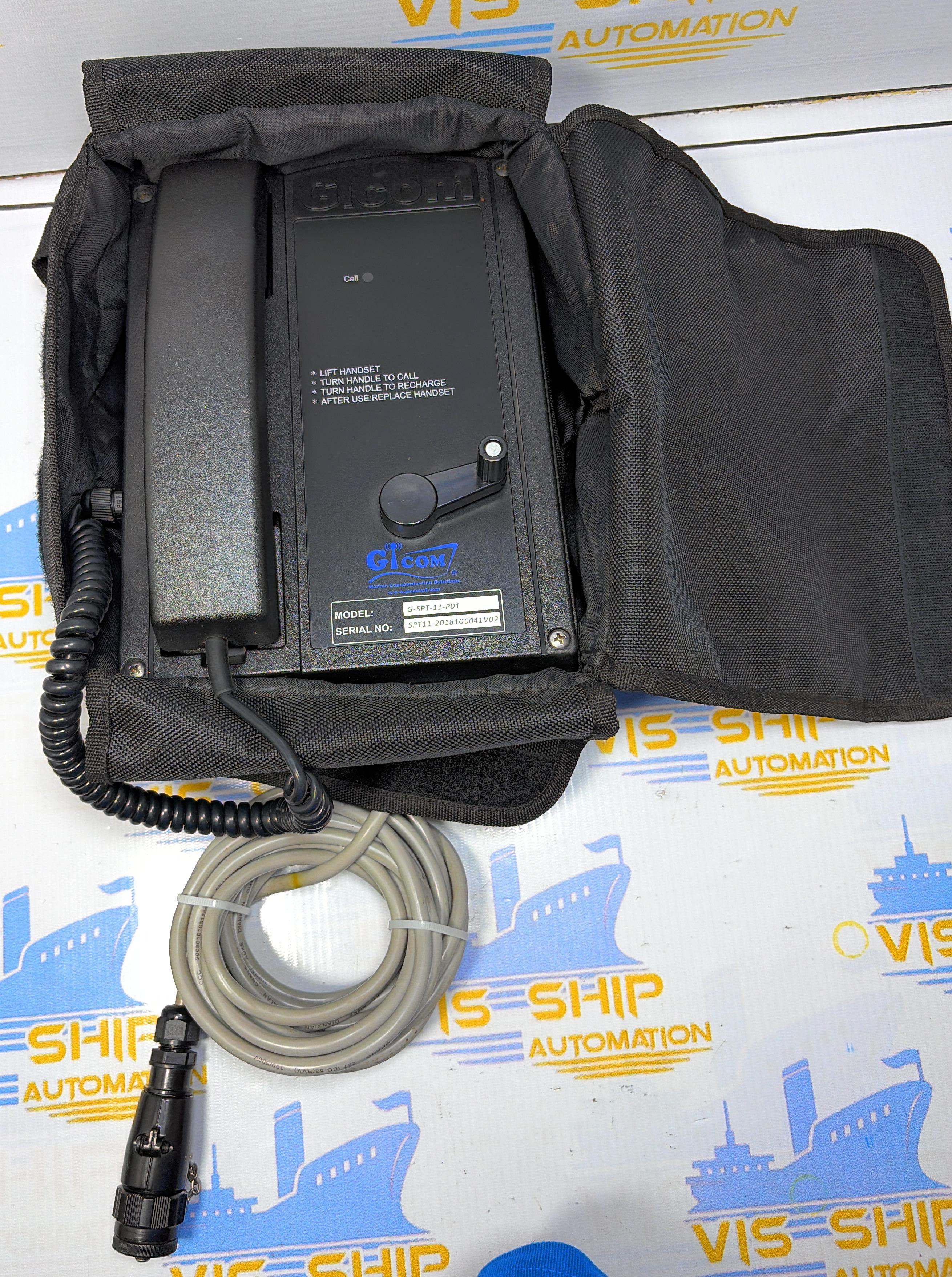 GICOM  G-SPT-11-P01 Safe Sound Power Telephone . SERIAL NO : SPT11-2018100041V02 NEW 
