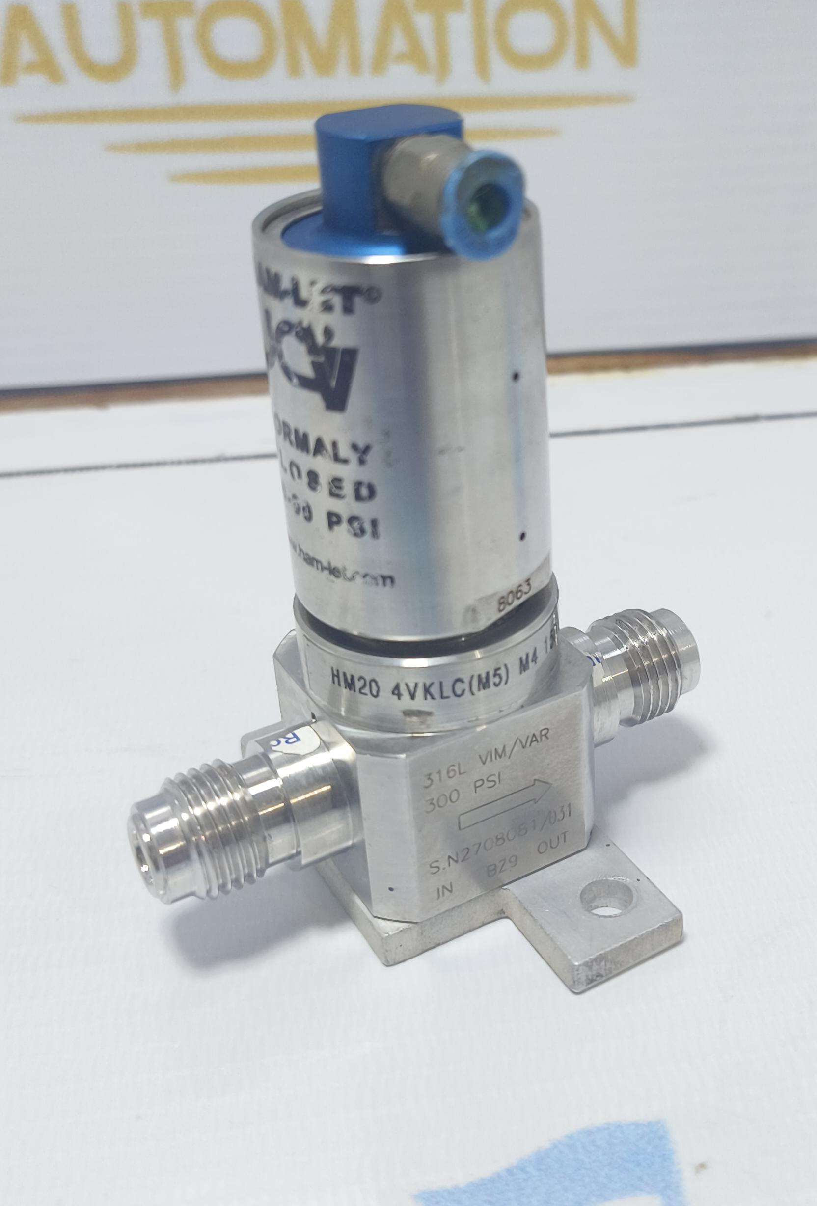 HAM-LET HM20 4VKLC M5 GM4 UCV 316L VIM/VAR 300PSI GM4 150 PSI HAMLET