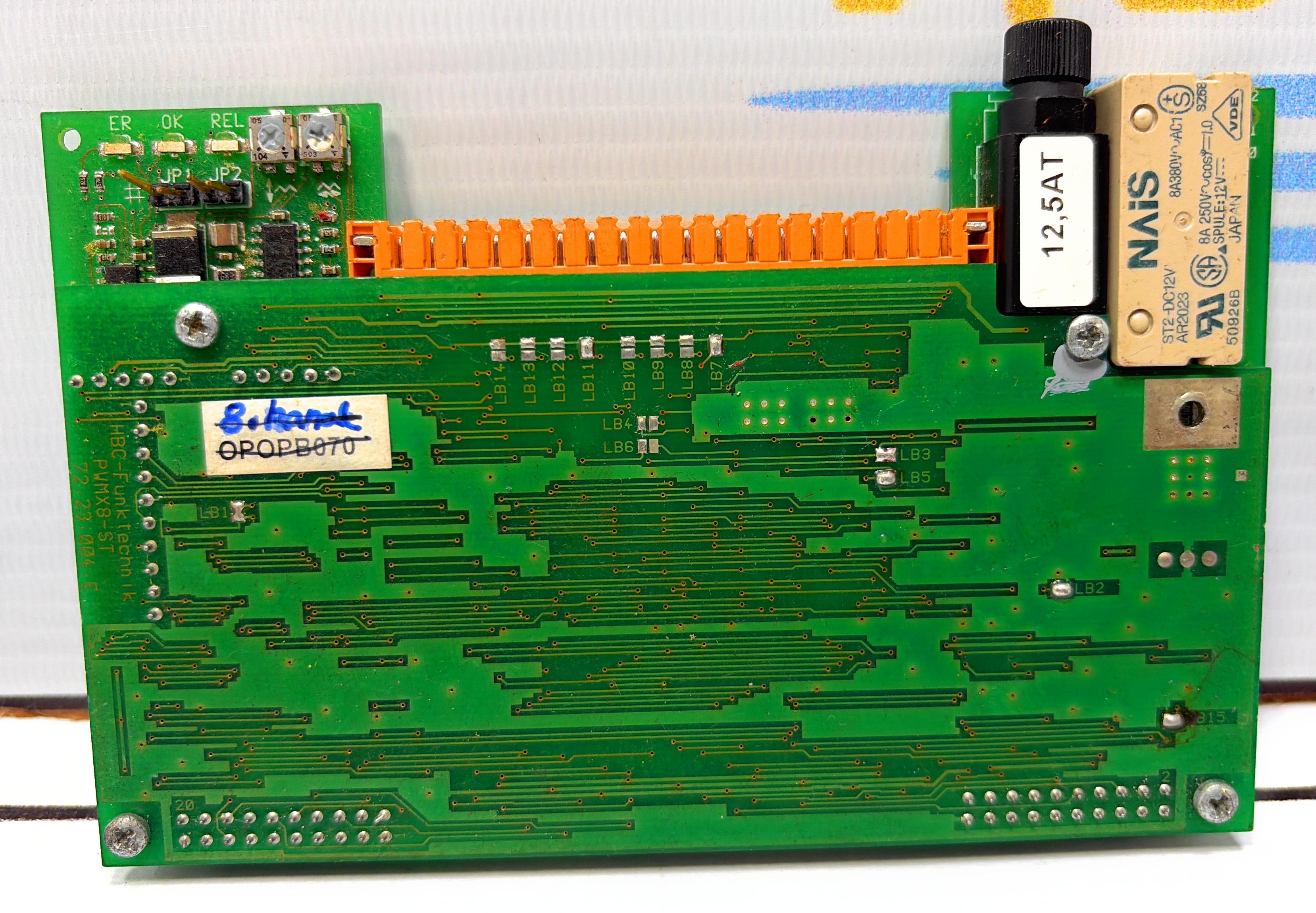 HBC -FUNKTECHNIK PWMX8-AN 72.23.003.B RELAY CARD  72.23.004 E PWMX8 - ST 