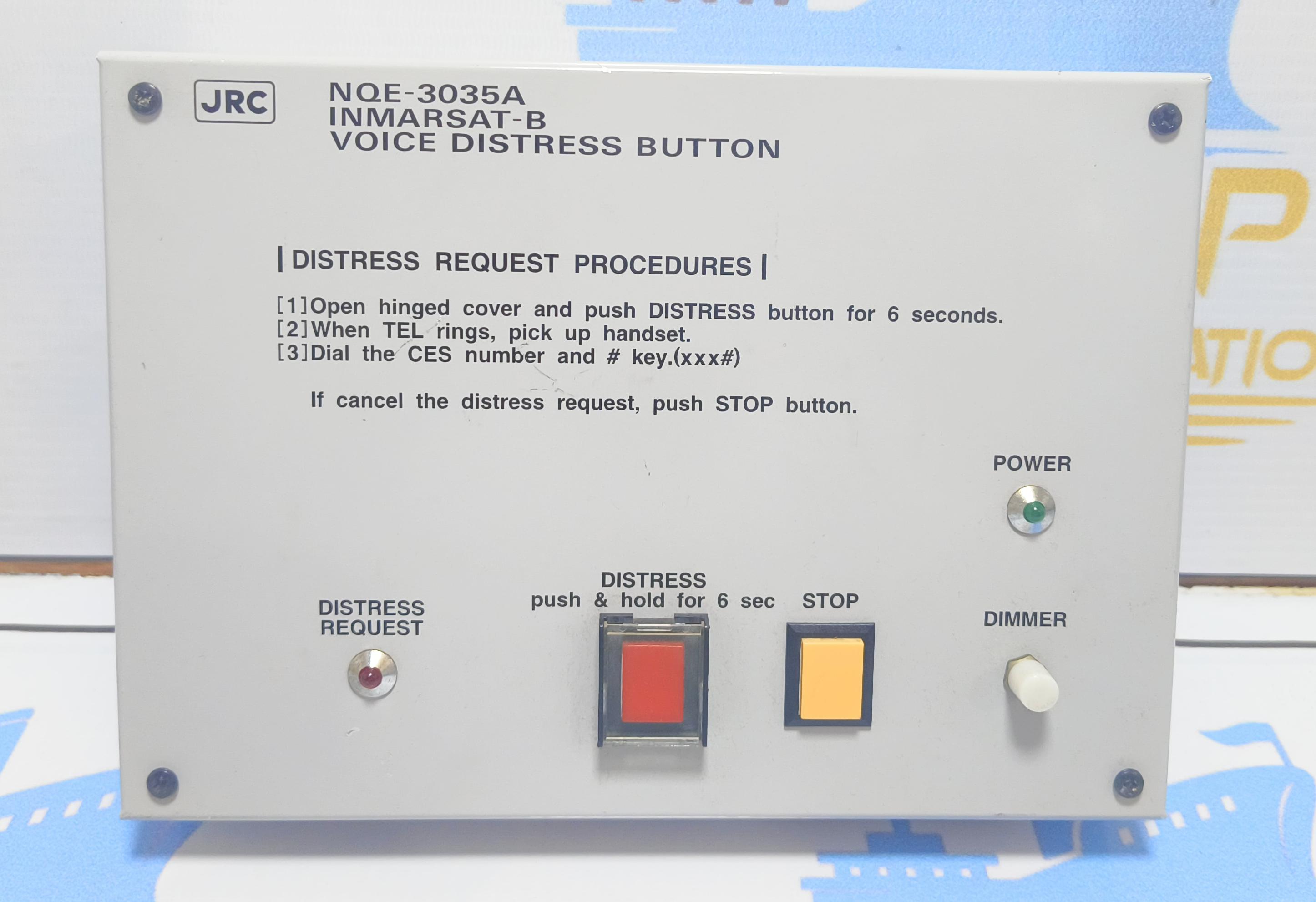 JRC NQE-3035A INMARSAT-B VOICE DISTRESS BUTTON SERIAL NO :98032112