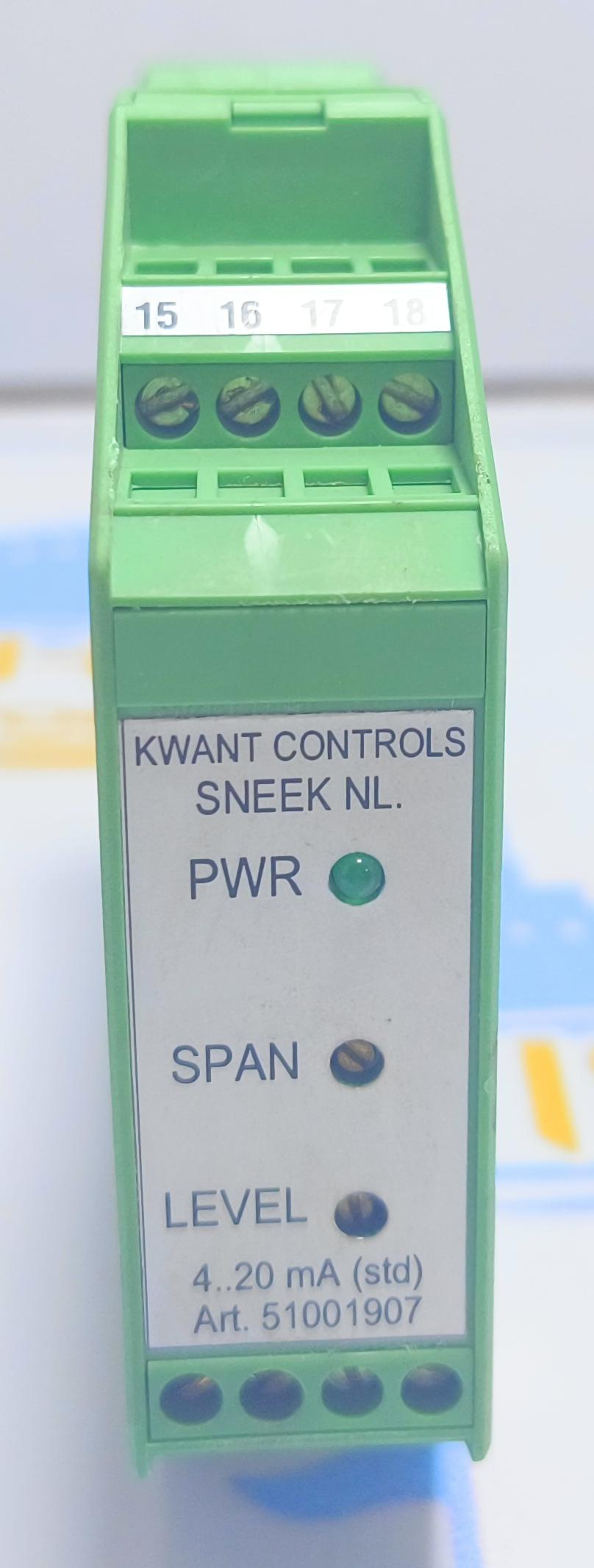Kwant Controls 51002997 Converter 51001907 PR 10395