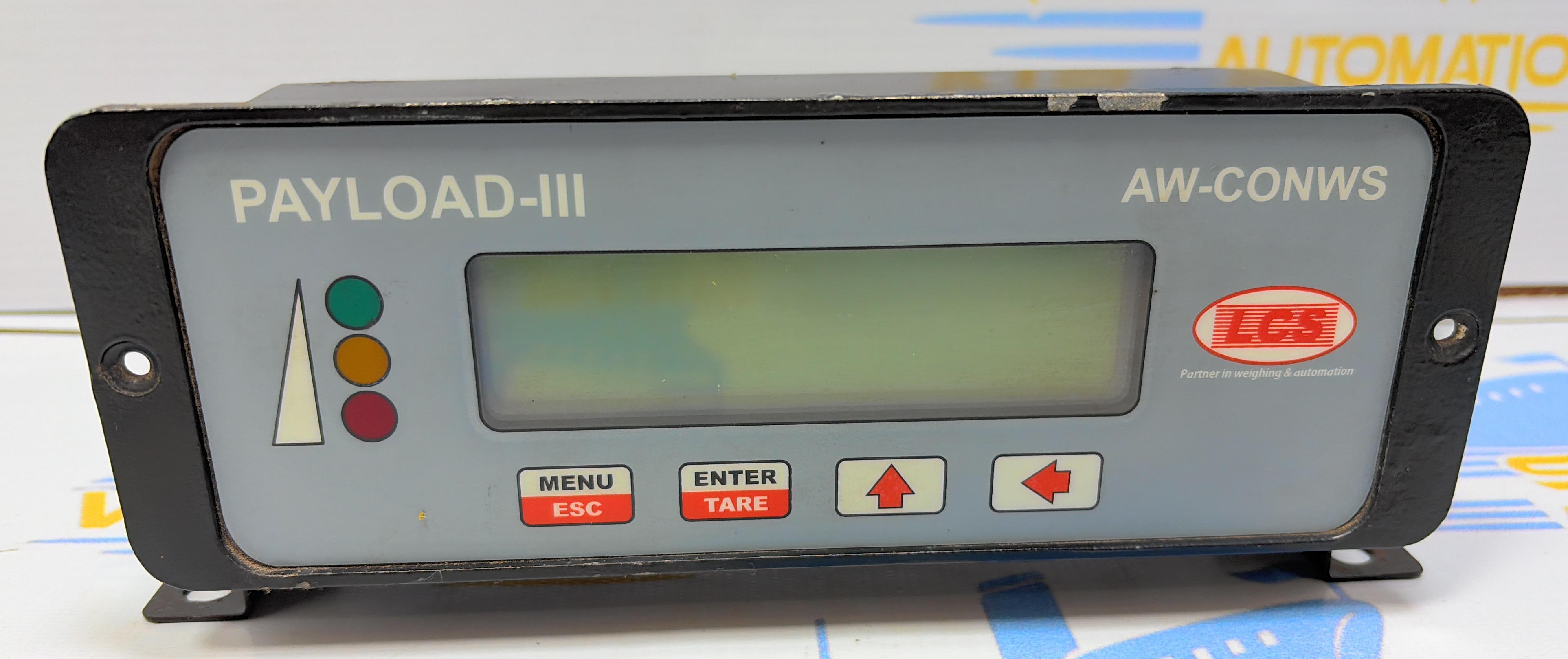LCS PAYLOAD - III AW - CONWS MONITORING SYSTEM . AW - CONWS MAX 50 TON KG MIN 5 TON Sr No : 0106