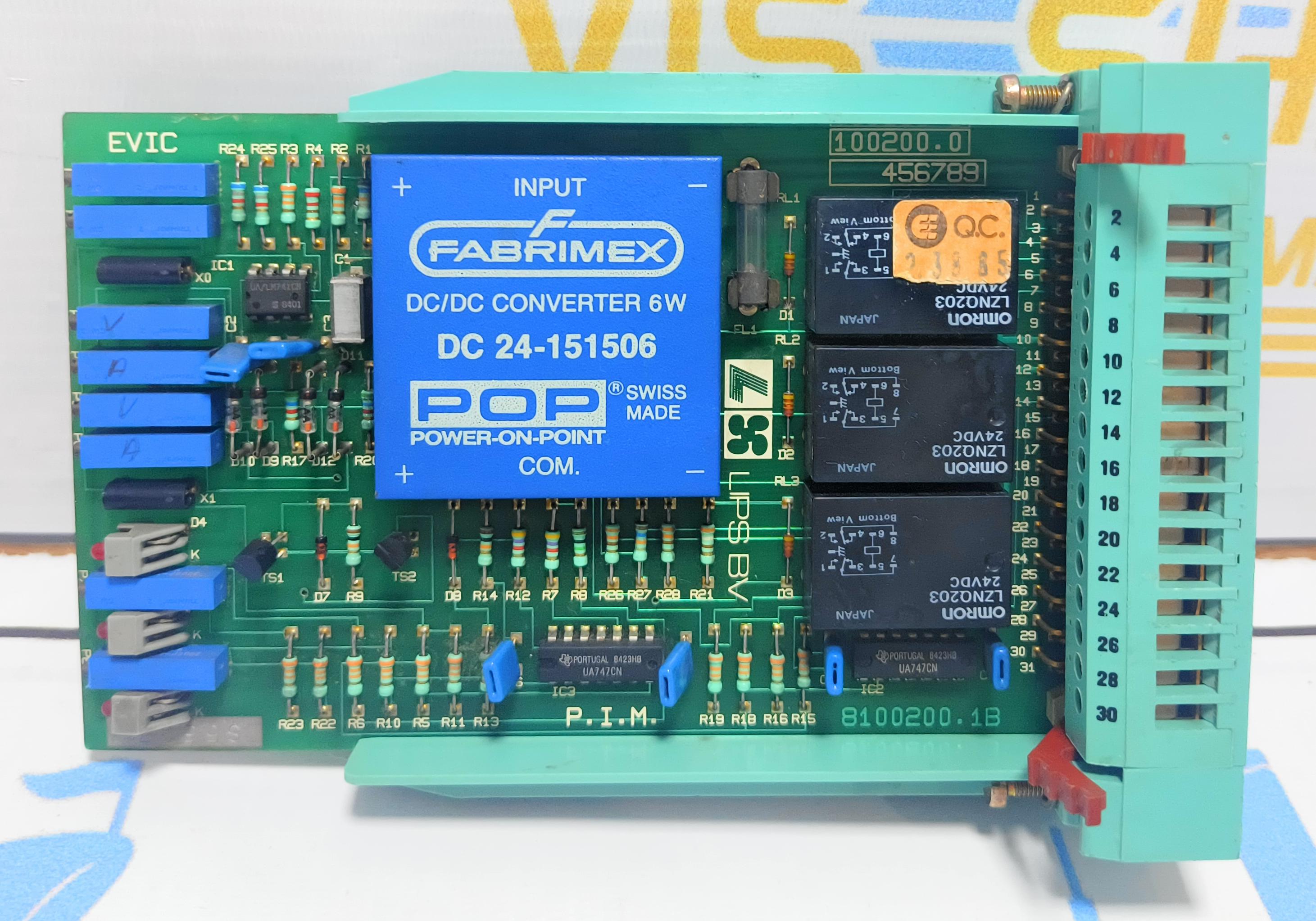 LIPS EVIC P.M.I. 8100200.1B PCB CARD NO: 856071