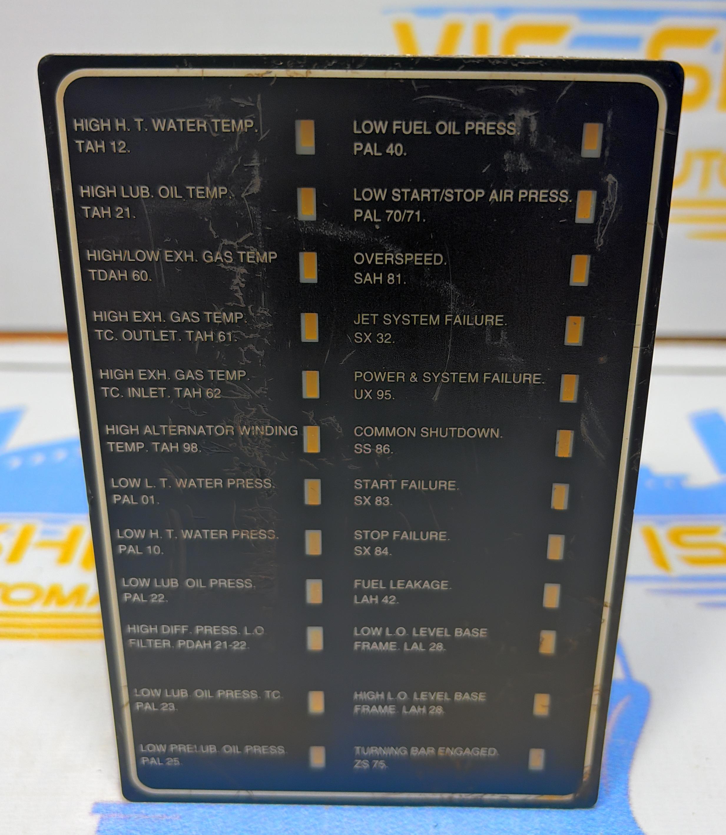 MAN B&W  2101546-5 M - MODULE  ENGINE MONITORING ALARM   PANEL  ASD 0150- F SER NO :  ST9938170 01790