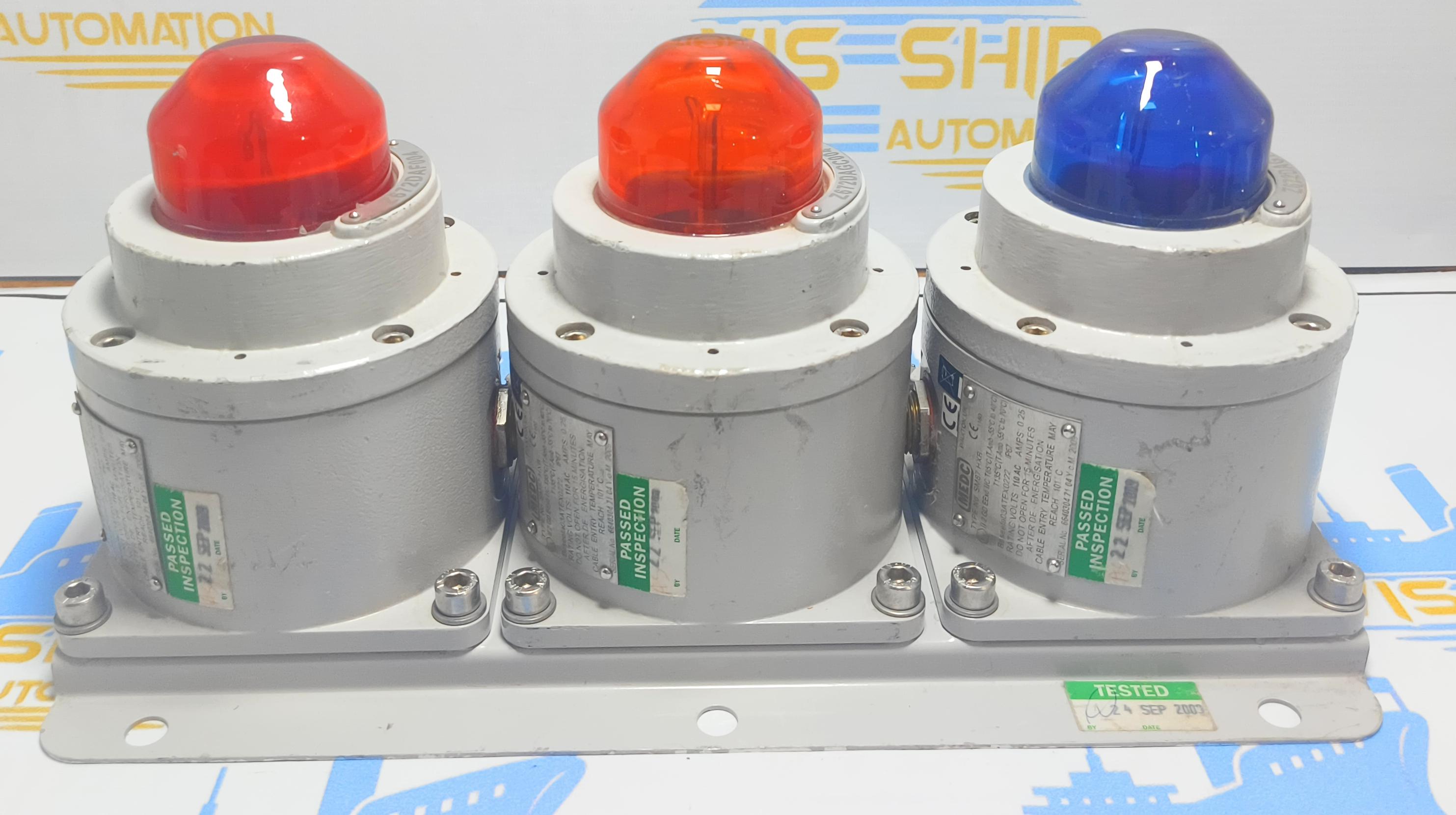 MEDC SM87HXB Joule EX Xenon Beacon Range Hazardous Area Beacon Light BLUE,RED,ORANGE  NO 3
