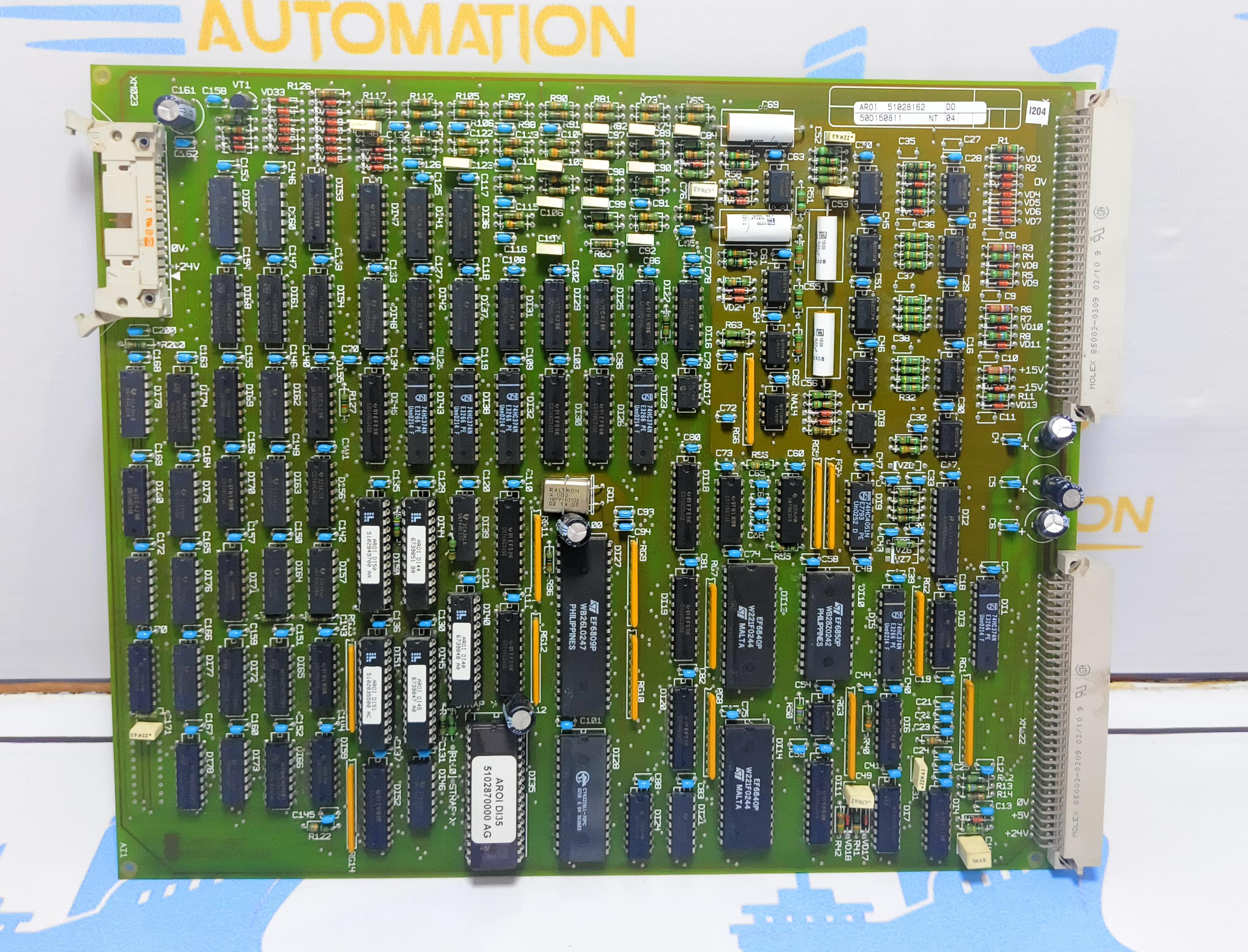 MERLIN GERIN AROI 51028162 DD 50D150811 NT 04 PCB CARD 