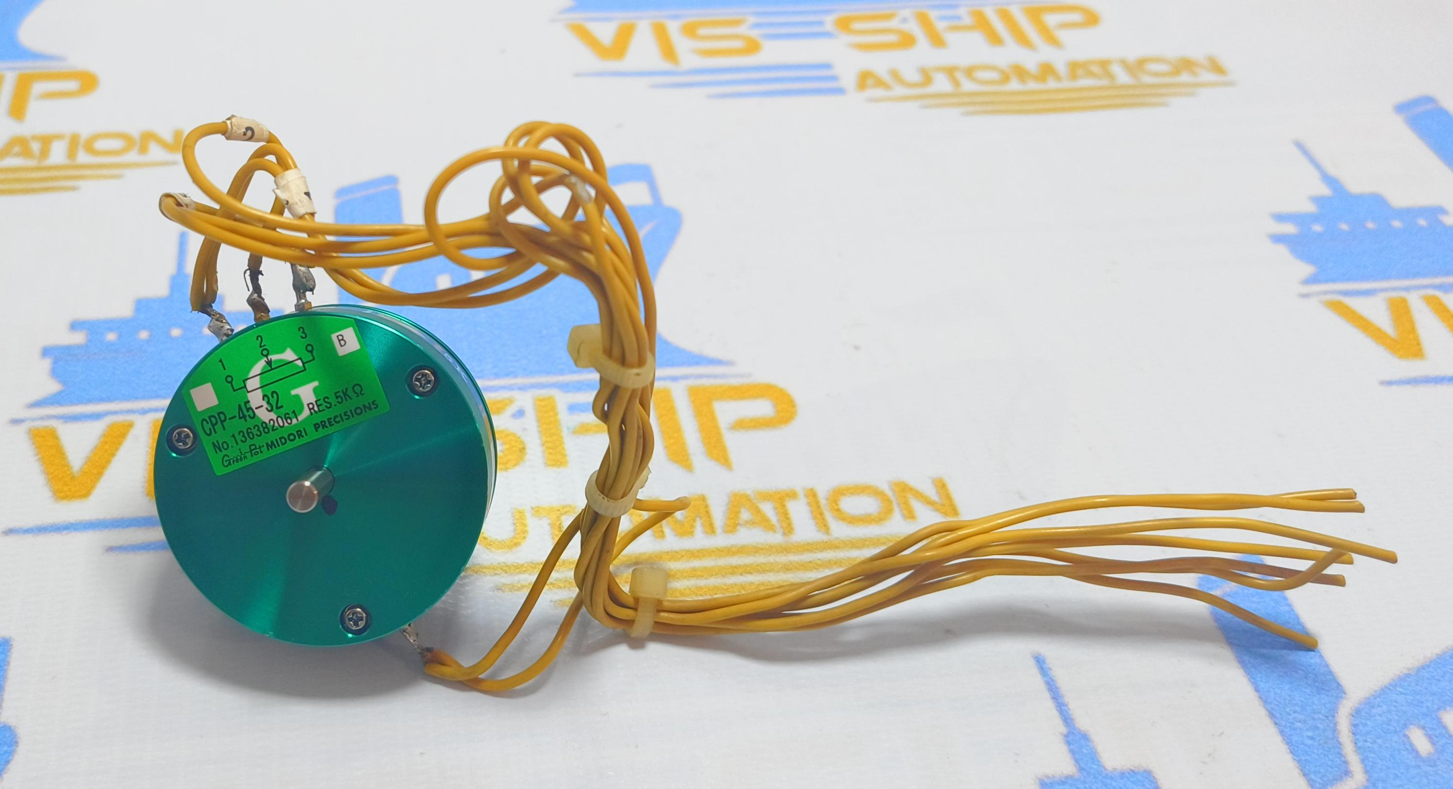 MIDORI PRECISIONS CPP - 45 -32 GREEN POT  POTENTIOMETER NO: 136382061 RES: 5K 