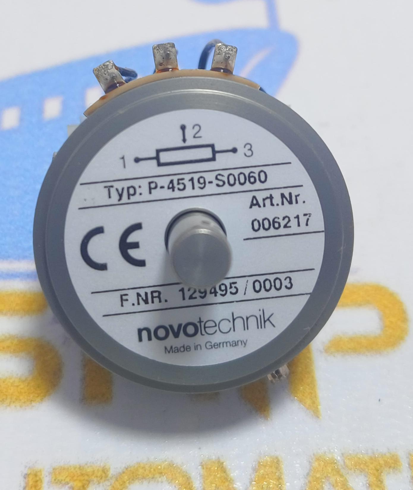 NOVOTECHNIK TYPE : P- 4519 - S0060  POTENTIOMETER ART NR: 006217 F.NR. 129495-0003