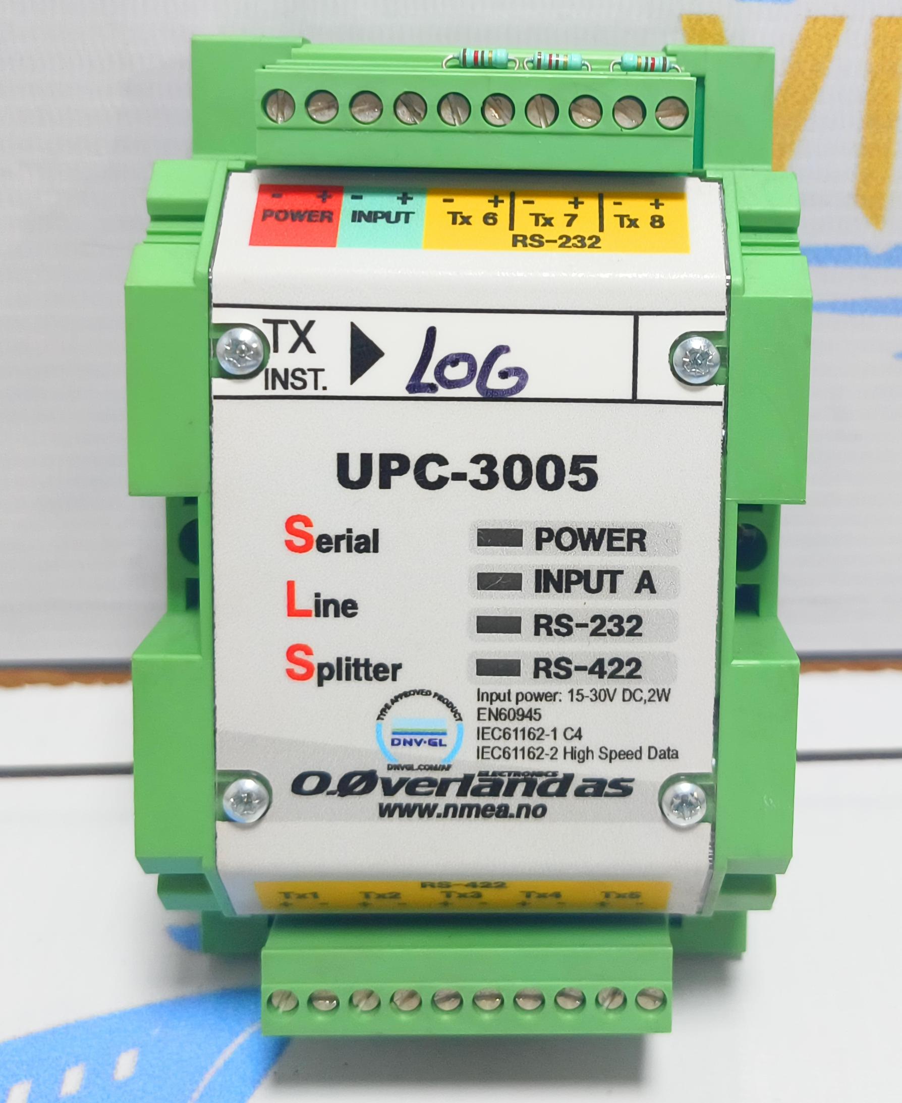 O.OVERLAND AS UPC3005 SERIAL LINE SPLITTER UPC-3005 SER NO : 4684
