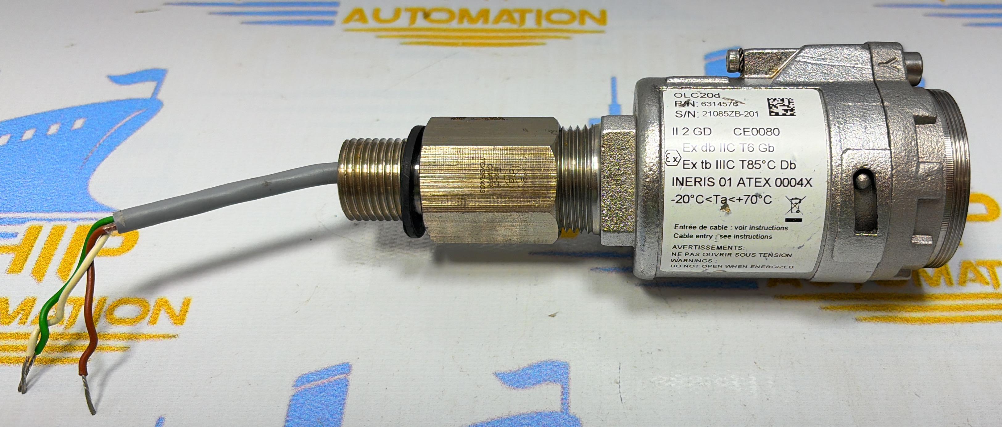 OLC20d GAS SENSOR PROBE S/N 21085ZB-201 P/N 6314576