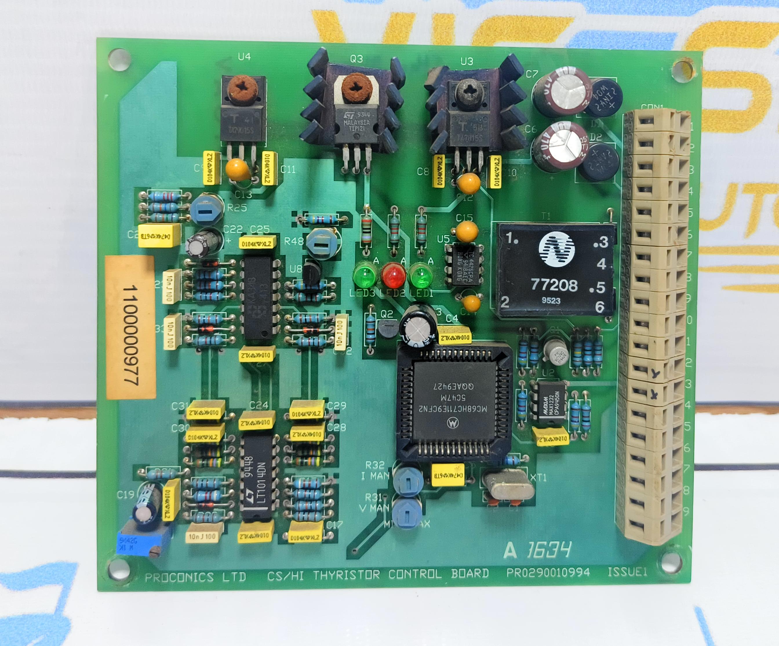 Proconics cs/hi thyristor control board PRO290010994 ISSUE E2 