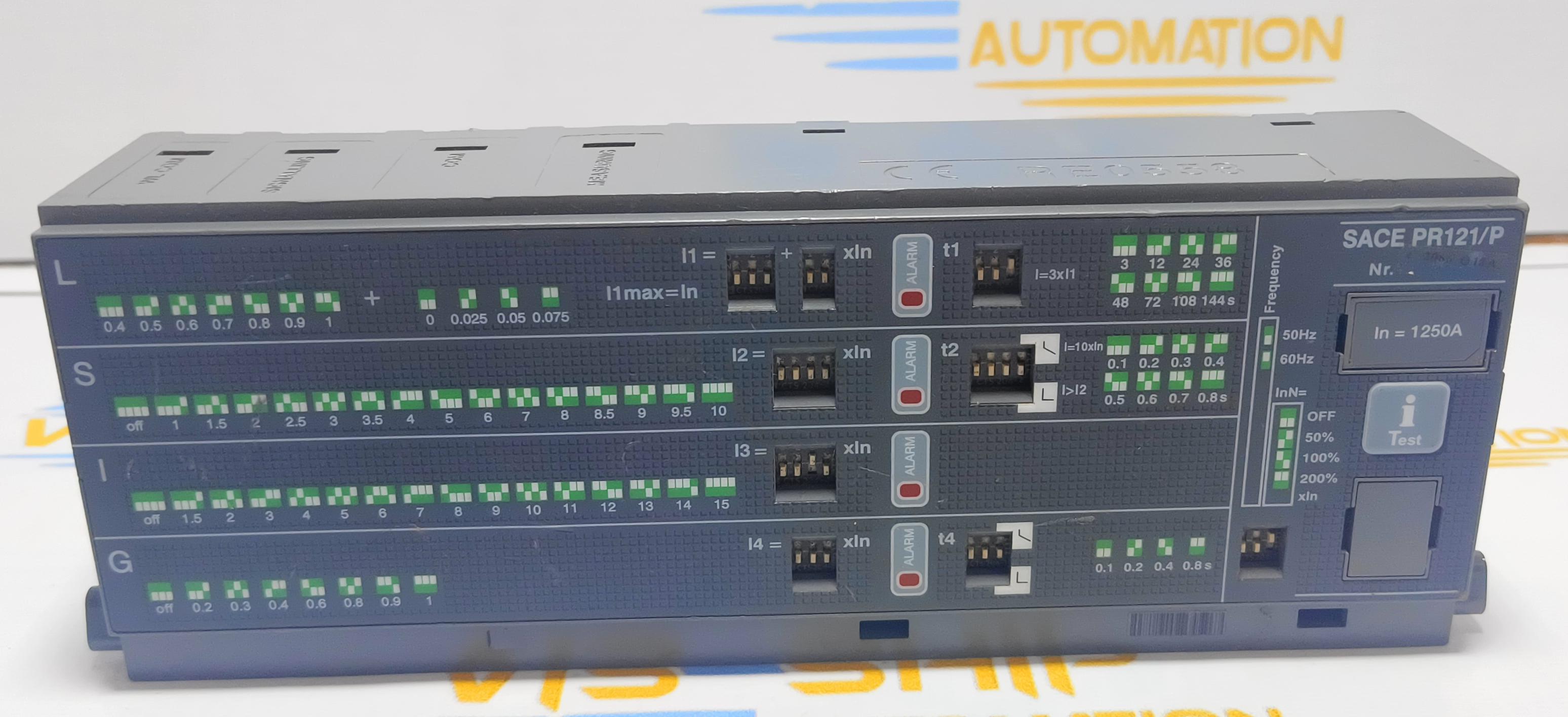SACE PR 121/P  IN= 1250 A  Power Circuit Breaker Trip Unit 