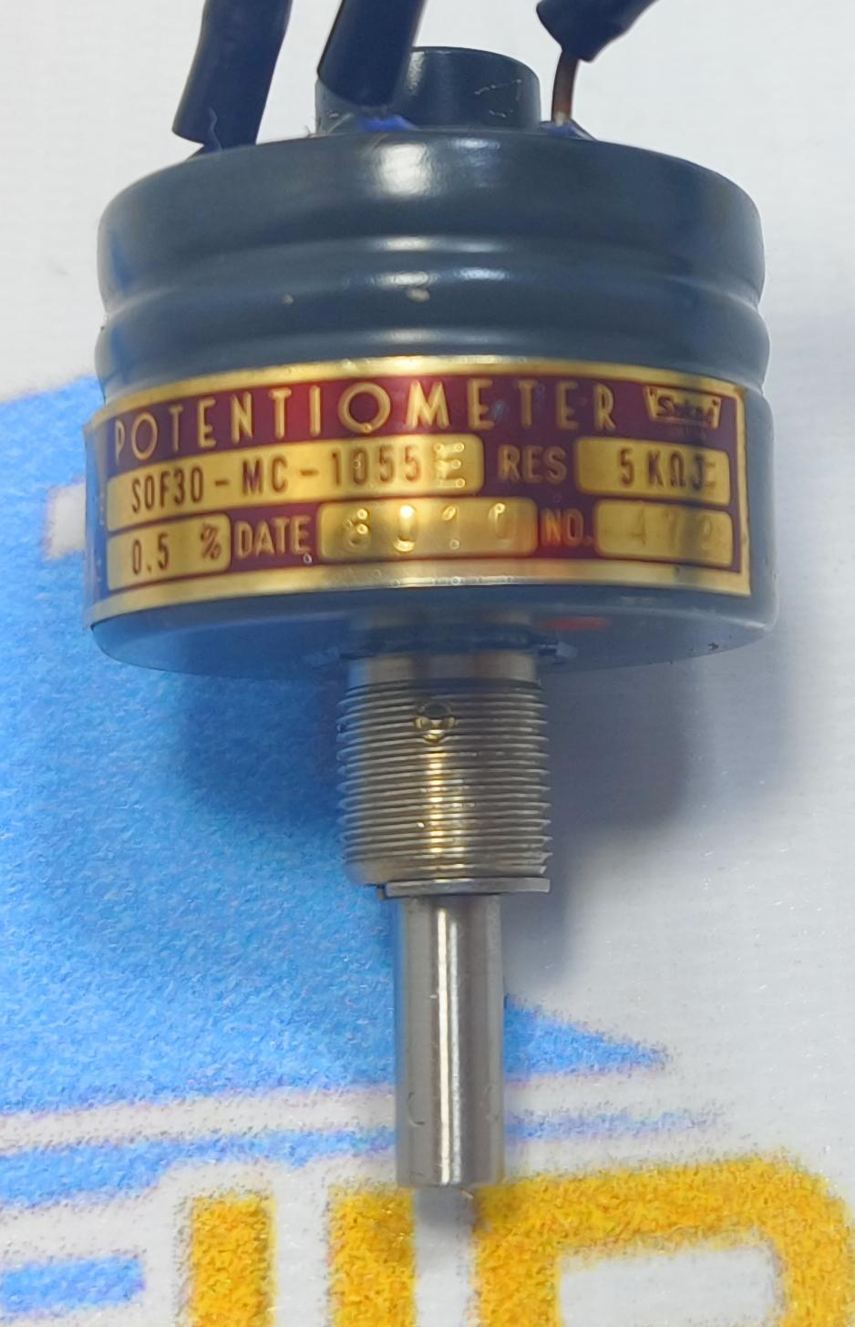 SAKAE S0F30-MC-1055 E  RES 5KΩJ LIN: 0.5%  POTENTIOMETER NO: 472