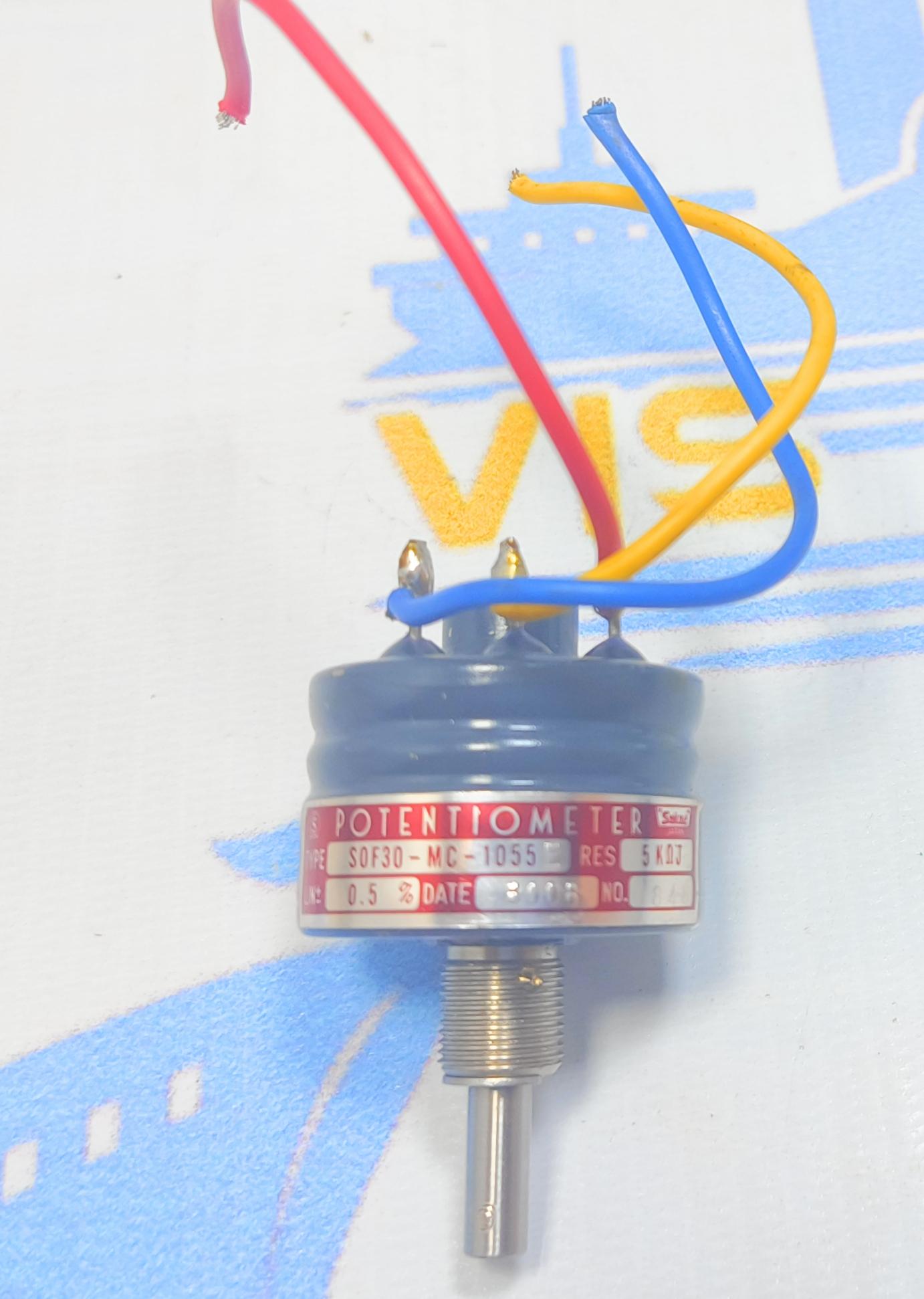 SAKAE S0F30-MC-1055 E  RES 5KΩJ LIN: 0.5%  POTENTIOMETER NO: 848