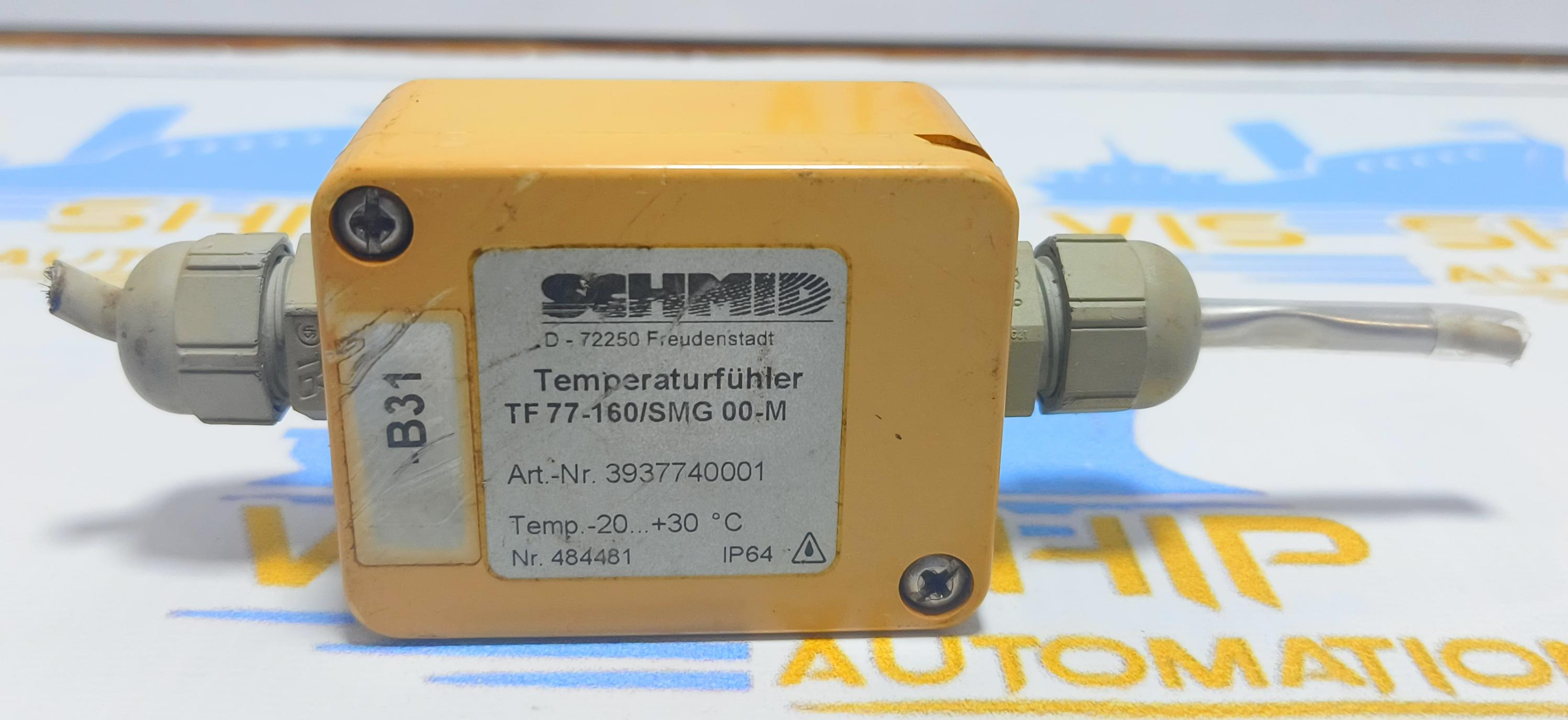 SCHMID D-72250 FREUDENSTADT TEMPERATURE SENSOR TF 77-160 /SMG 00-M 