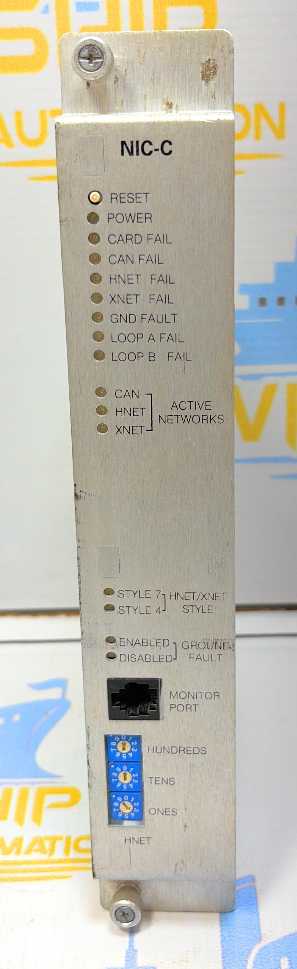 SIEMENS NIC-C 580-034890-0 COM FIRE AND BURG ALARM MODULE. E25712  10 