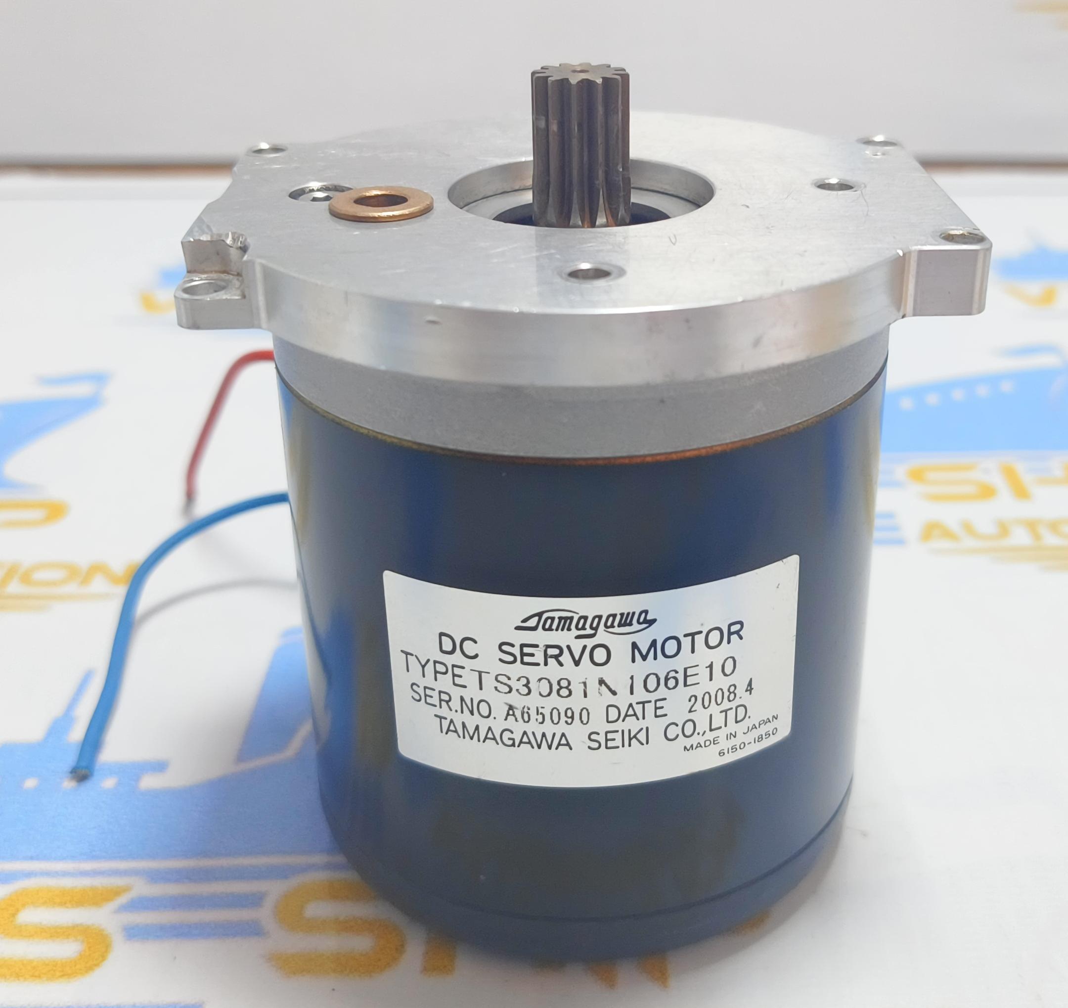 TAMAGAWA SEIKI CO.LTD  DC SERVO MOTOR TYPE : TS 3081 N 106E 10  SER NO : A65090 MADE IN JAPAN 