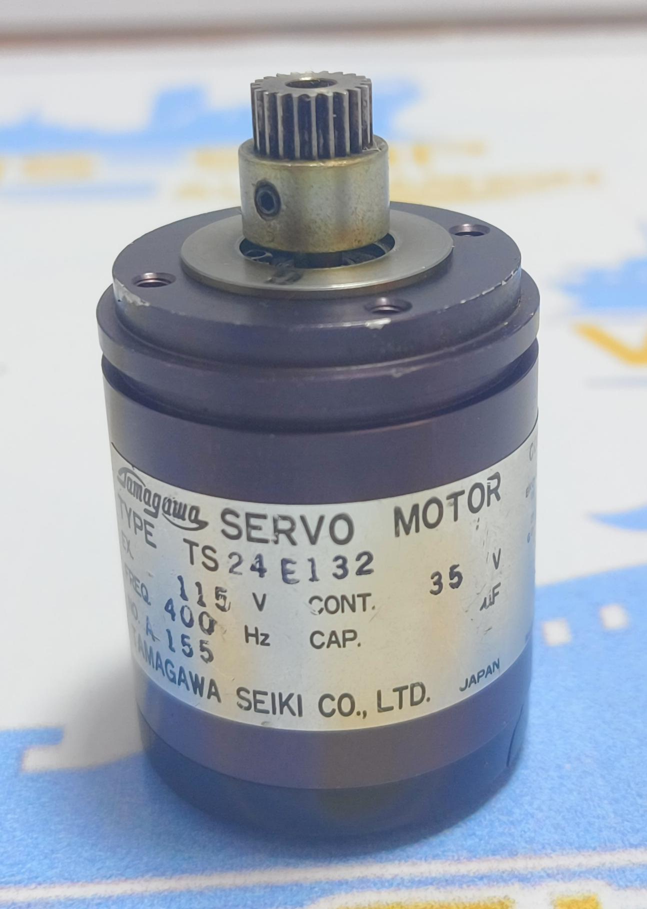 TAMAGAWA SEIKI CO.LTD SERVO MOTOR TYPE : TS 24 E 1 32 115 V 400 Hz NO : A 155