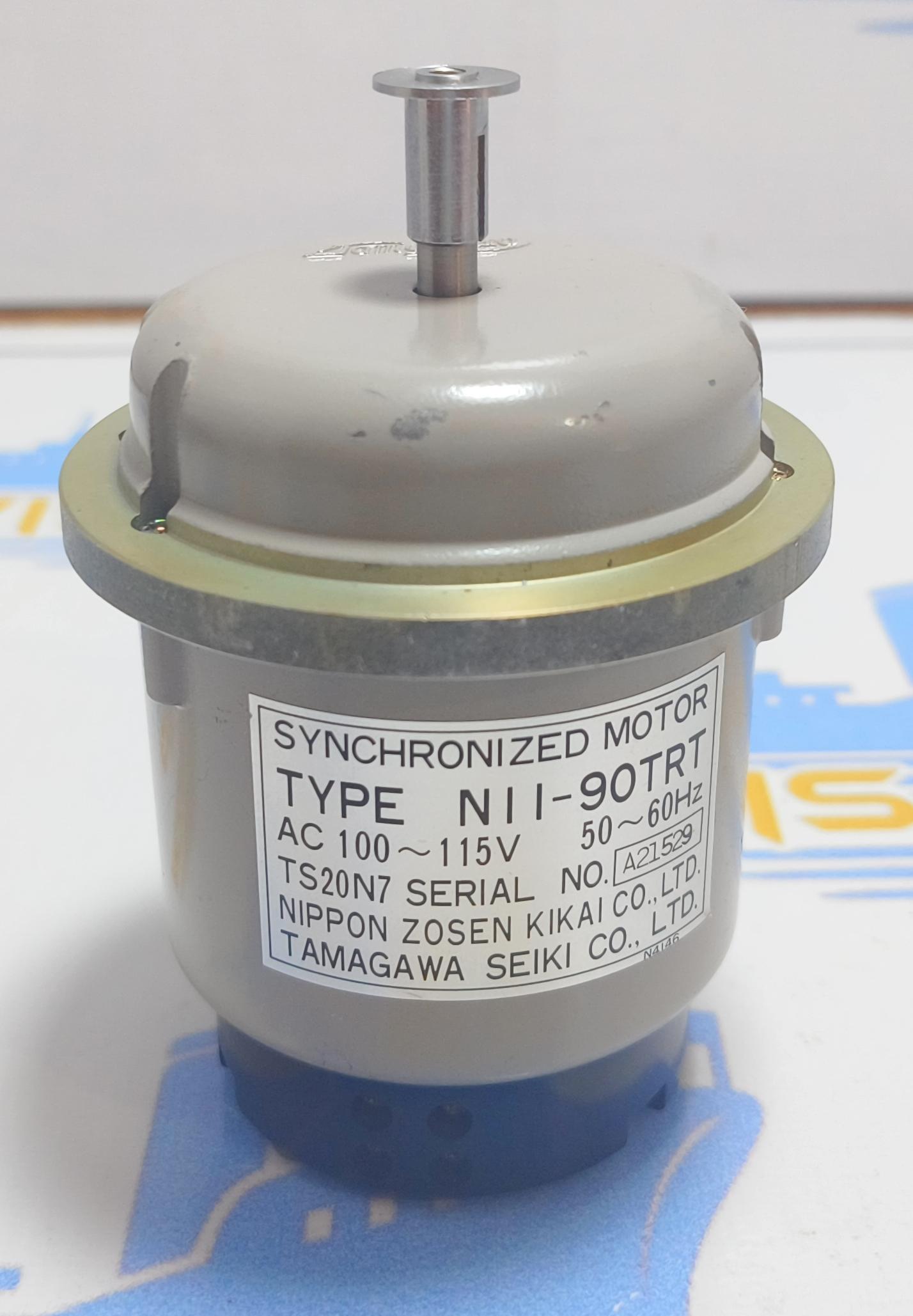 TAMAGAWA SEIKI CO.LTD SYNCHRONIZED MOTOR TYPE : N11 - 90 TRT AC 100-115 V 50/60 Hz SER NO : A21529