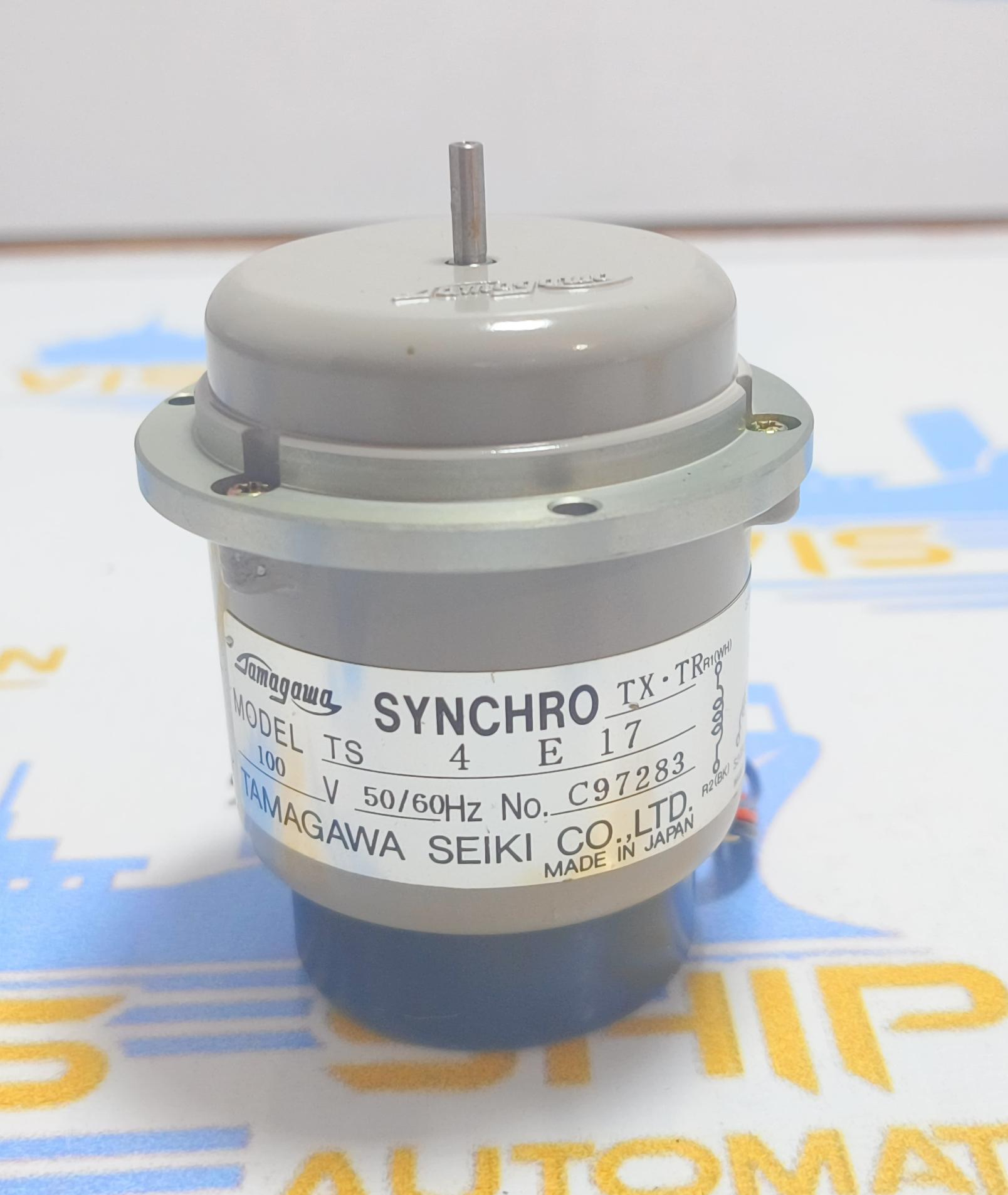 TAMAGAWA SEIKI CO.LTD TS 4 E 17    SYNCHRO MOTOR 100  V  50/60 Hz NO: C 97283  MADE IN JAPAN 