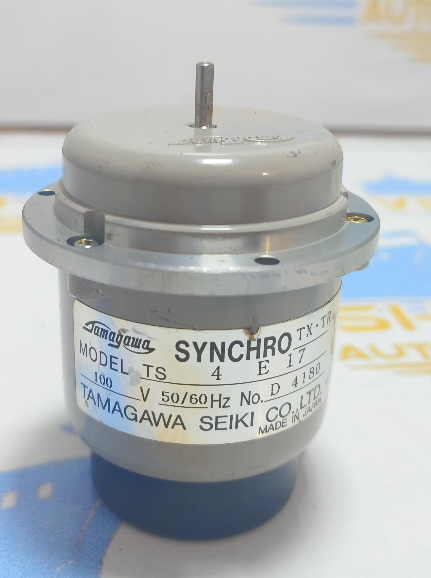 TAMAGAWA SEIKI CO.LTD TS 4 E   17  SYNCHRO MOTOR 100 V  50/60 Hz NO: D 4180  MADE IN JAPAN 