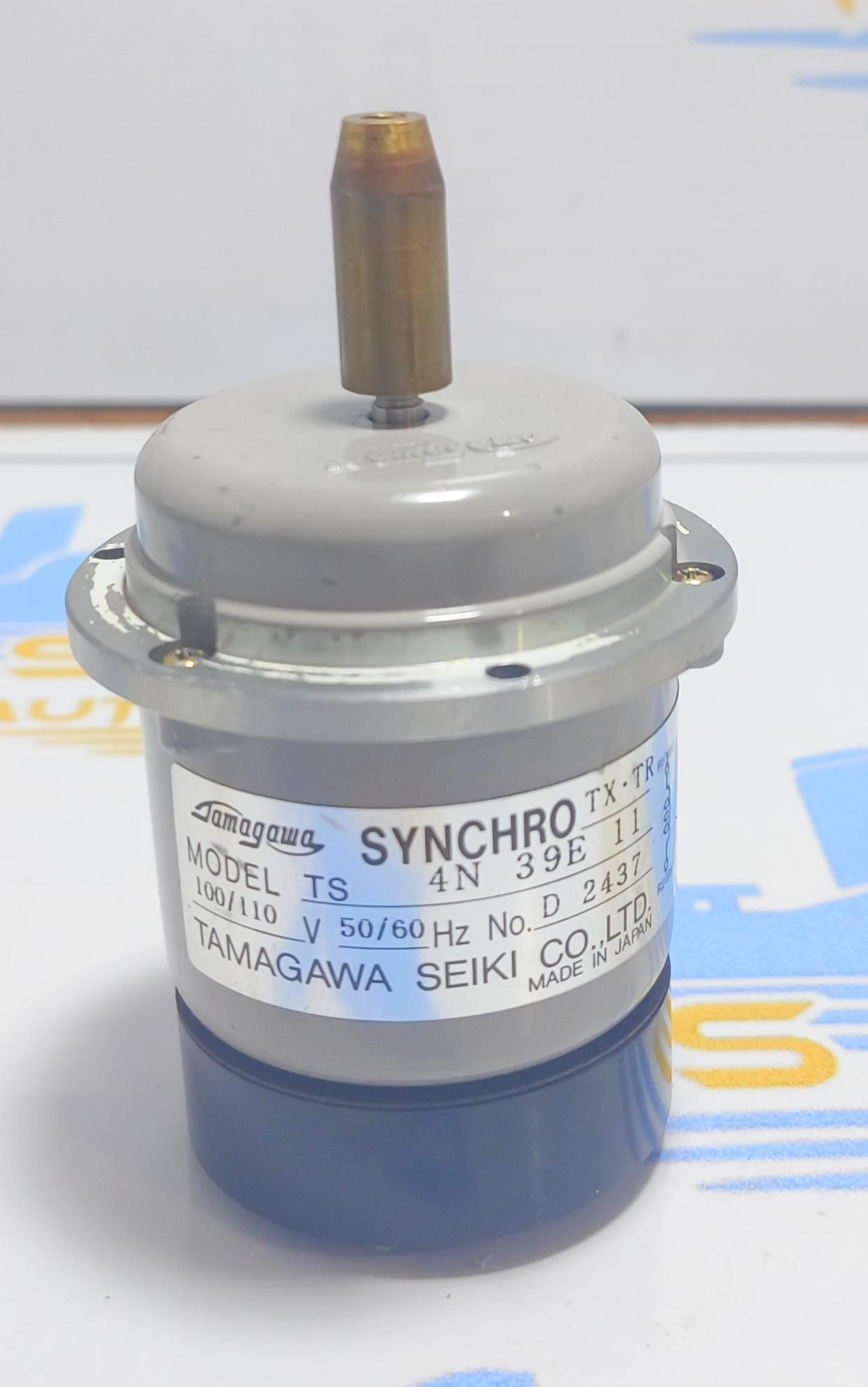 TAMAGAWA SEIKI CO.LTD TS 4N 39E 11 SYNCHRO MOTOR 100/110 50/60 Hz NO: D 2437 MADE IN JAPAN 
