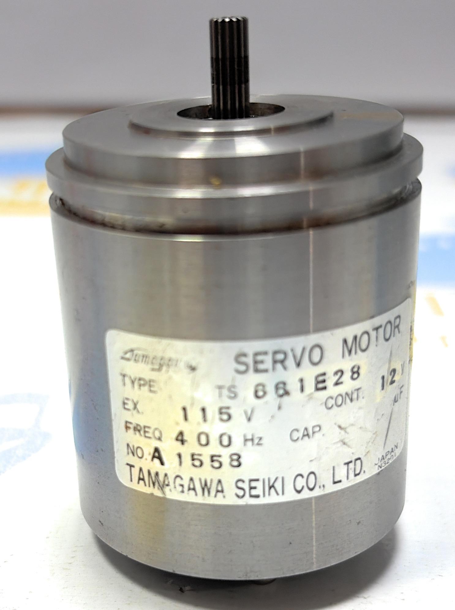 TAMAGAWA SEIKI CO.LTD TS 66 1 E 28 SERVO MOTOR 115 V NO : A 1558 