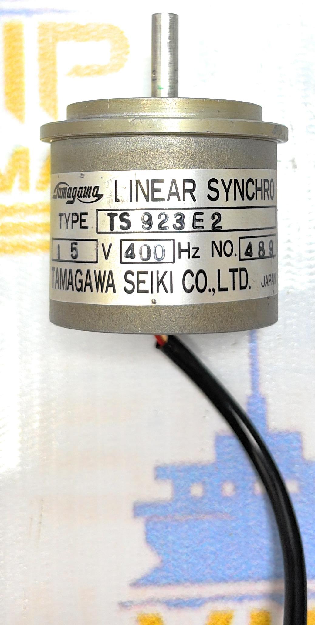 TAMAGAWA SEIKI CO.LTD TS 923E2 LINEAR SYNCHRO MOTOR 15 V 400 Hz NO: 489 MADE IN JAPAN 