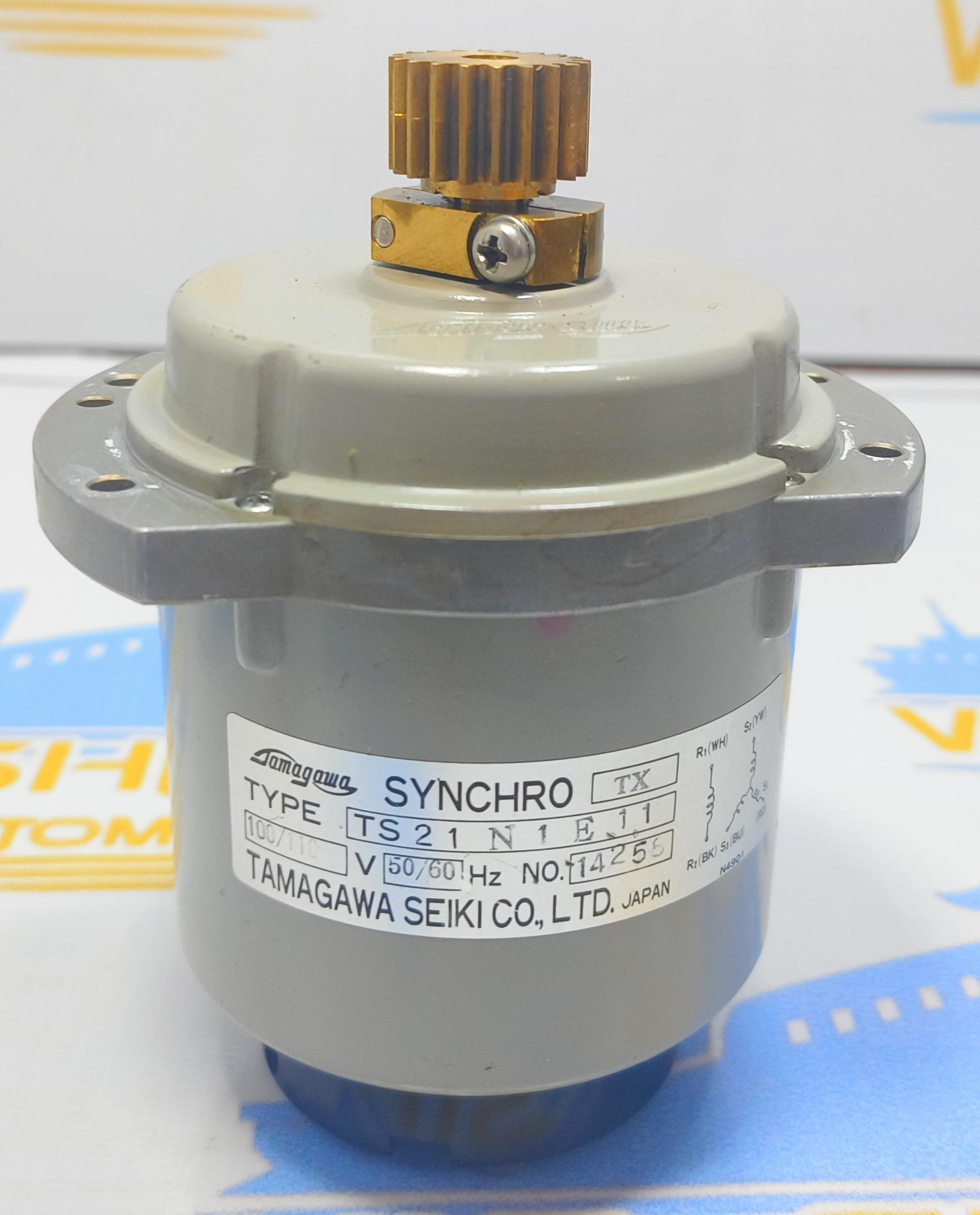 TAMAGAWA TS 21 N 1 E 11  SYNCHRO MOTOR 100-110V NO : 14258