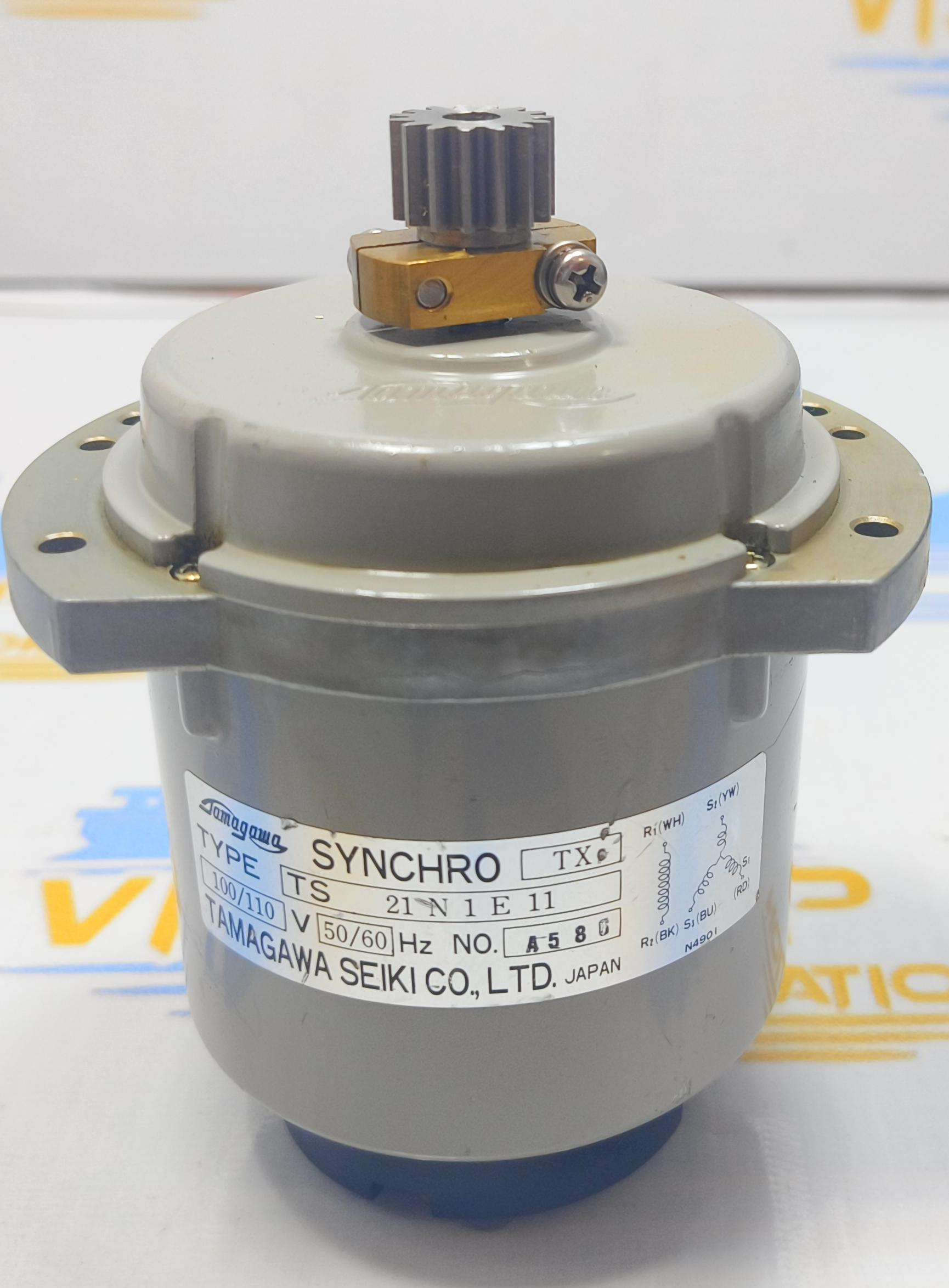 TAMAGAWA TS 21 N 1 E 11  SYNCHRO MOTOR 100-110V NO : 4586