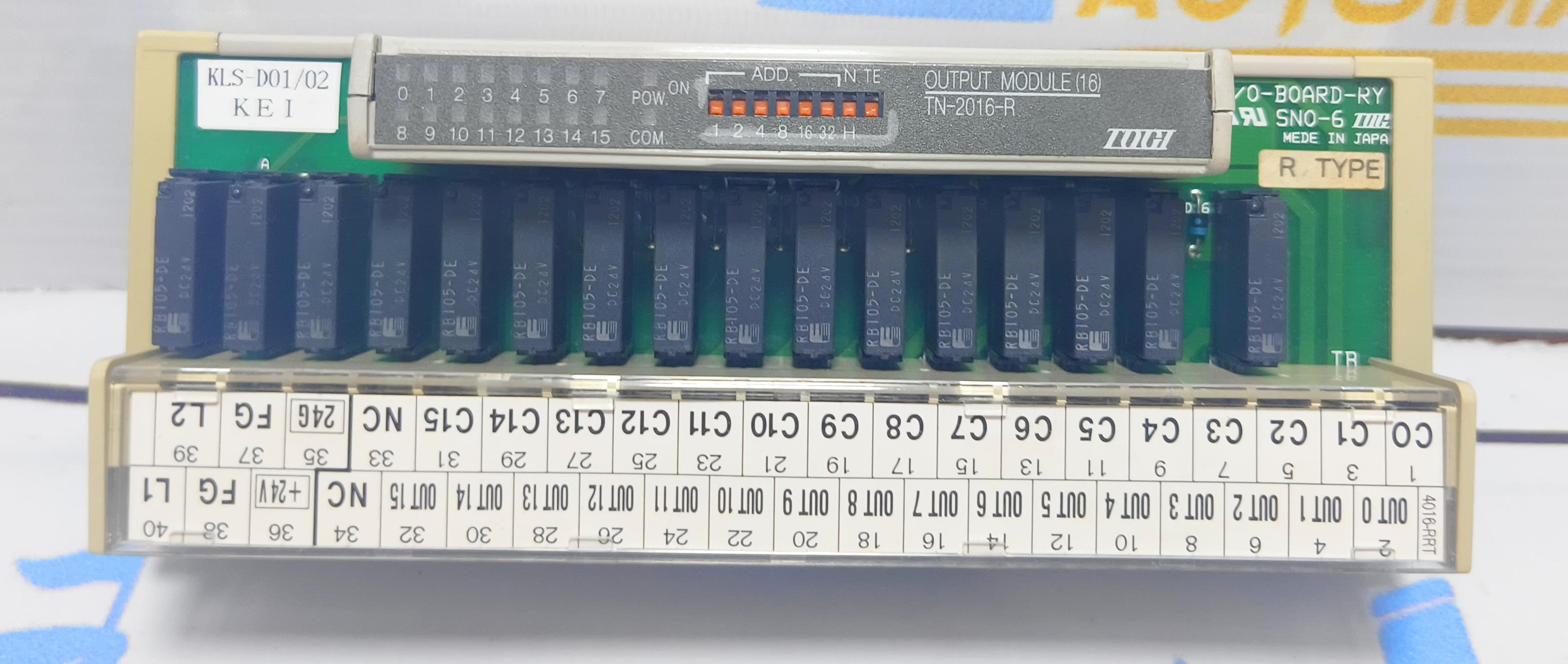 TOGI I/O BOARD -RY SNO-6 RTYPE KLS-D01/02 K E 1