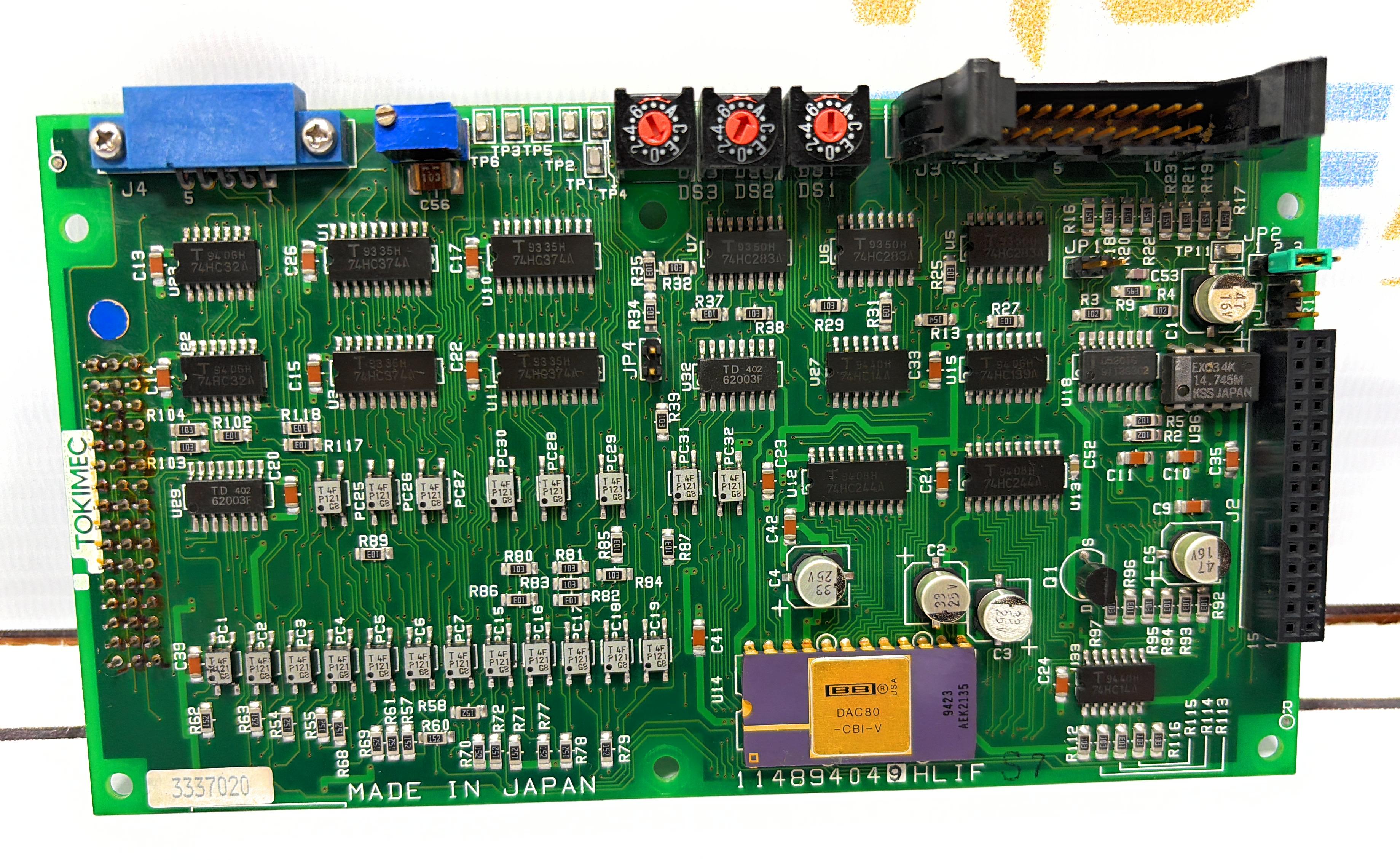 TOKIMEC 114894049 HLIF AUTOPILOT PCB CARD 114805045 no 3337020