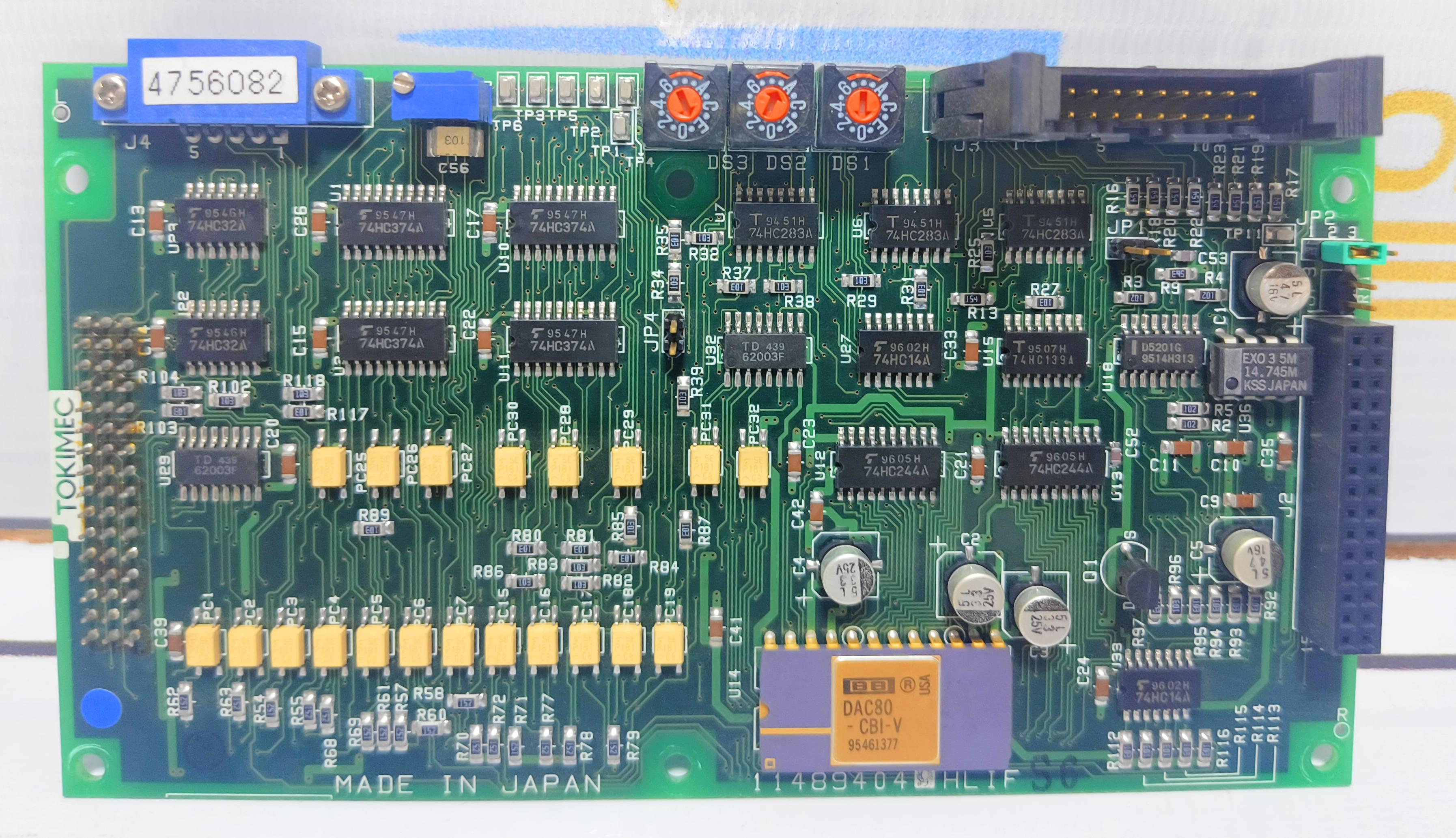 TOKIMEC HLIF-114894049 PCB CARD 114805045 NO: 4756082