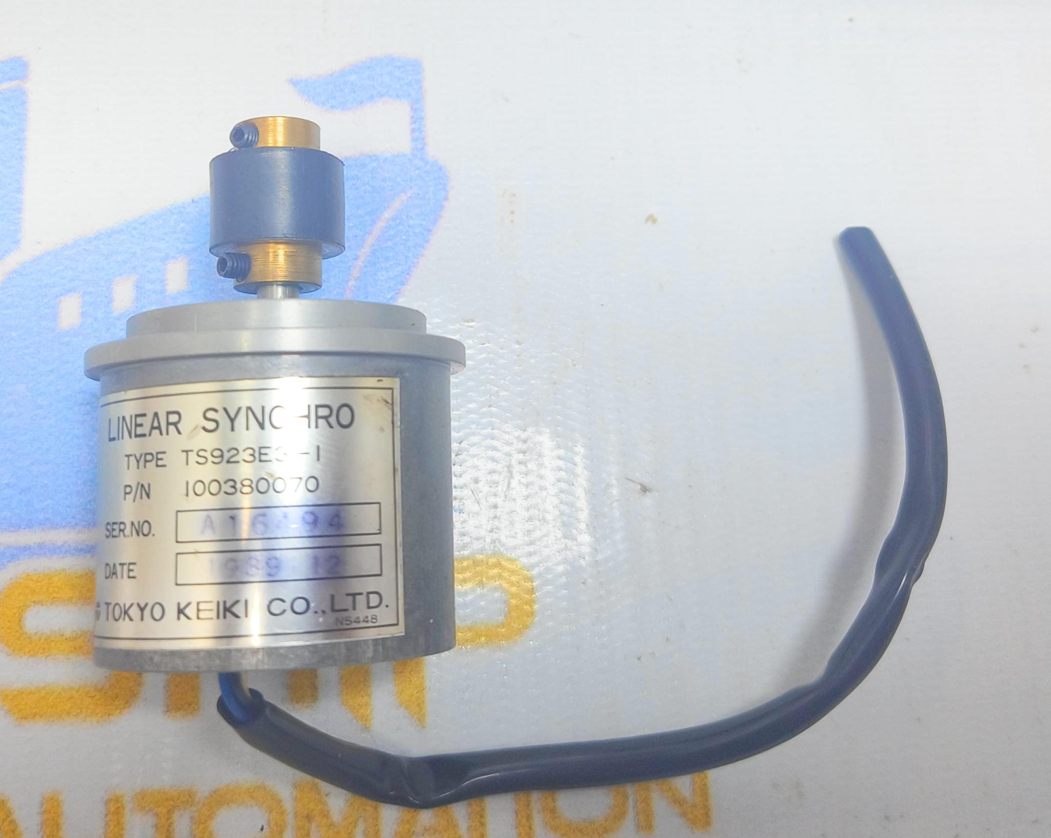 TOKYO KEIKI CO. LTD LINEAR SYNCHRO MOTOR TYPE : TS923E3-1  P/N 100380070 SER NO : A16494