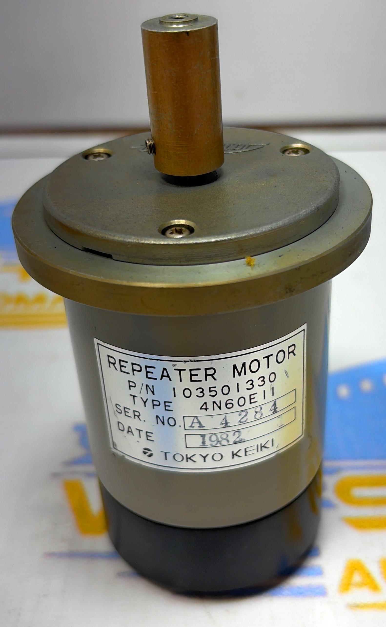 TOKYO KEIKI REPEATER MOTOR TYPE : 4N60E11 . P/N 10350 1330  Sr No : A 4284